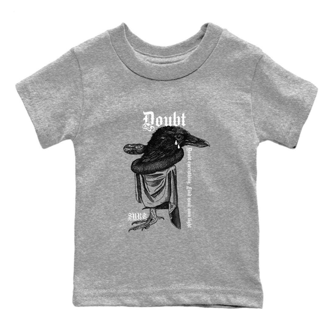 Doubt Everything snkmatch Tees Kids - Air Jordan 1 Wolf Grey