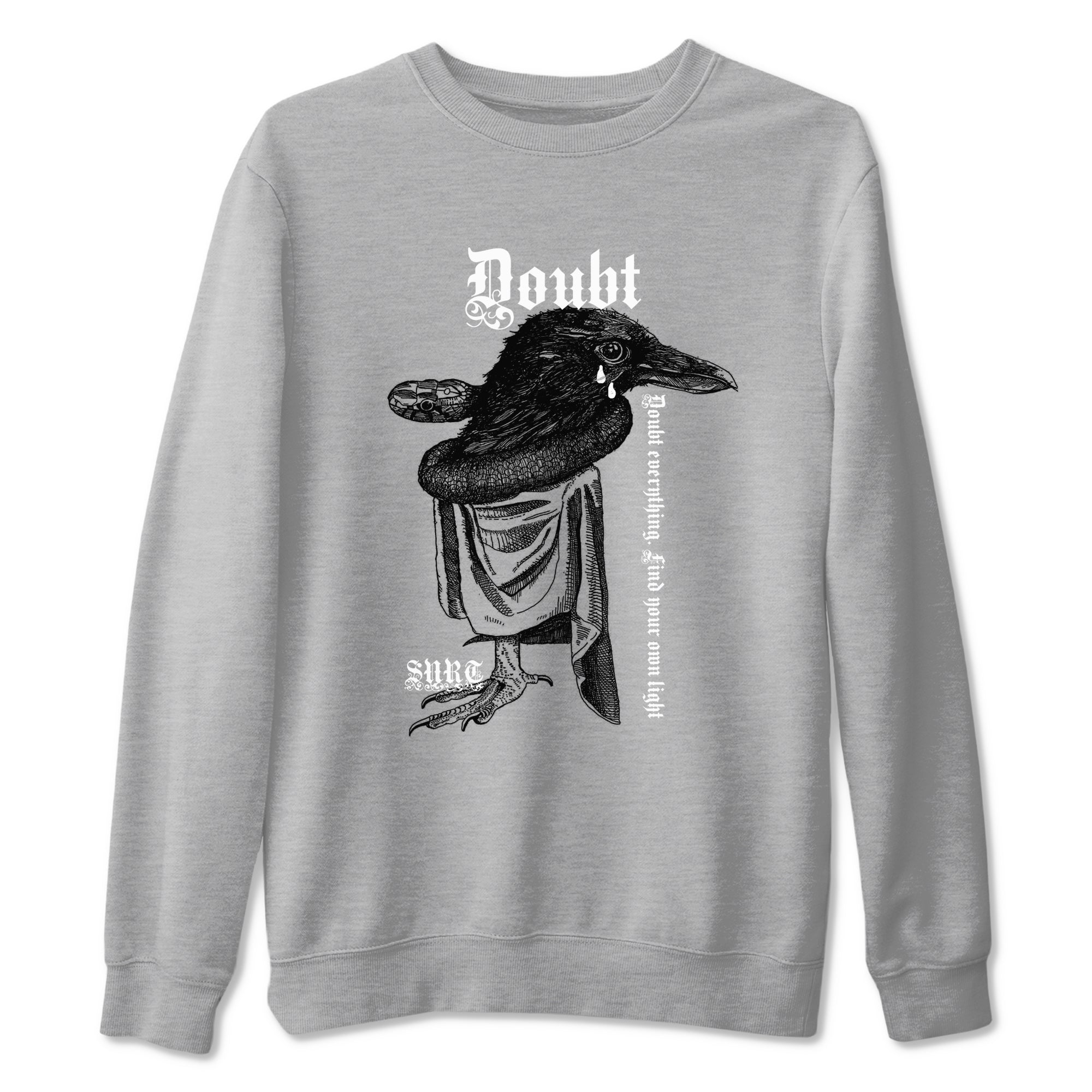 Doubt Everything snkmatch Tees - Air Jordan 1 Wolf Grey