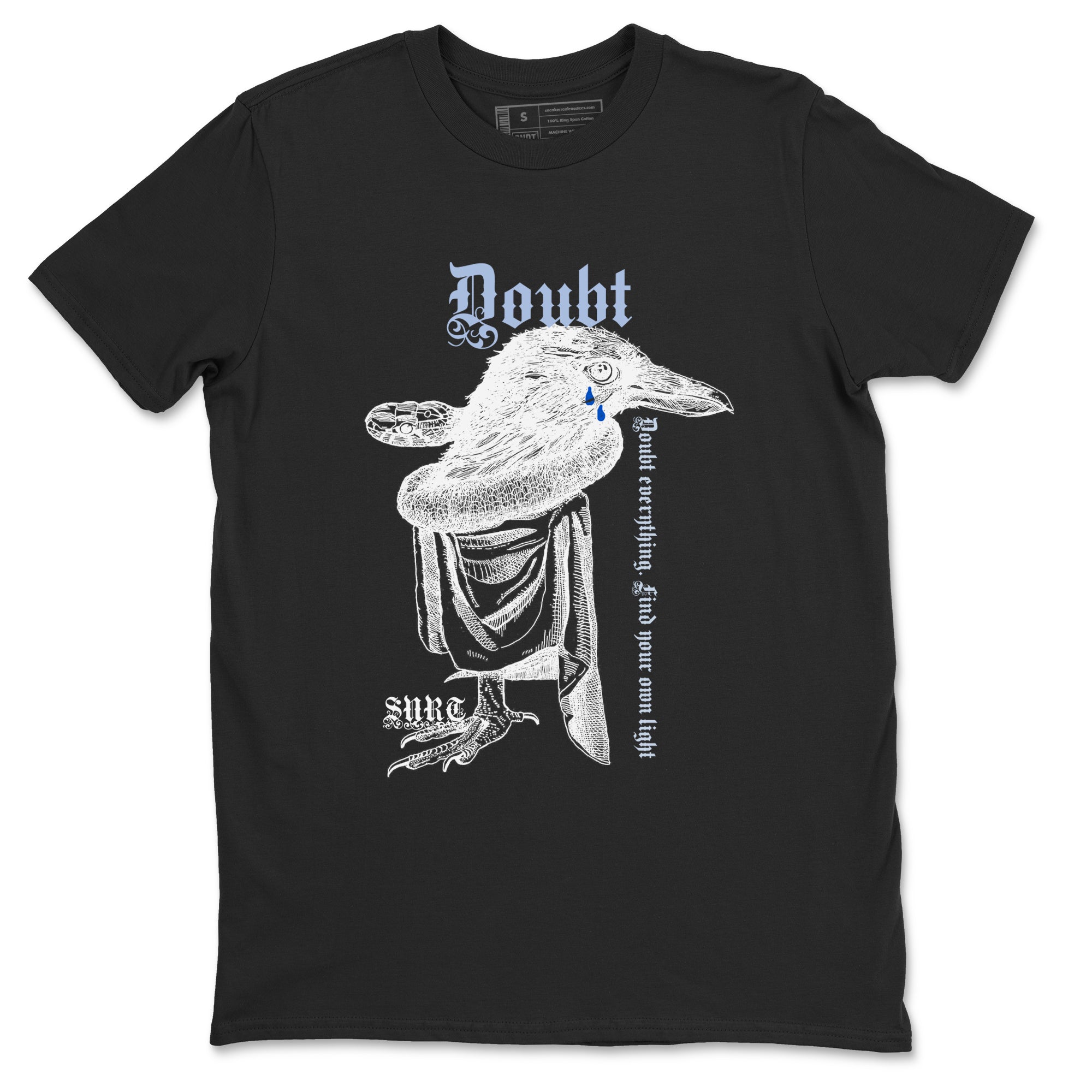 Doubt Everything snkmatch Tees - Air Jordan 11 Black and Varsity Royal