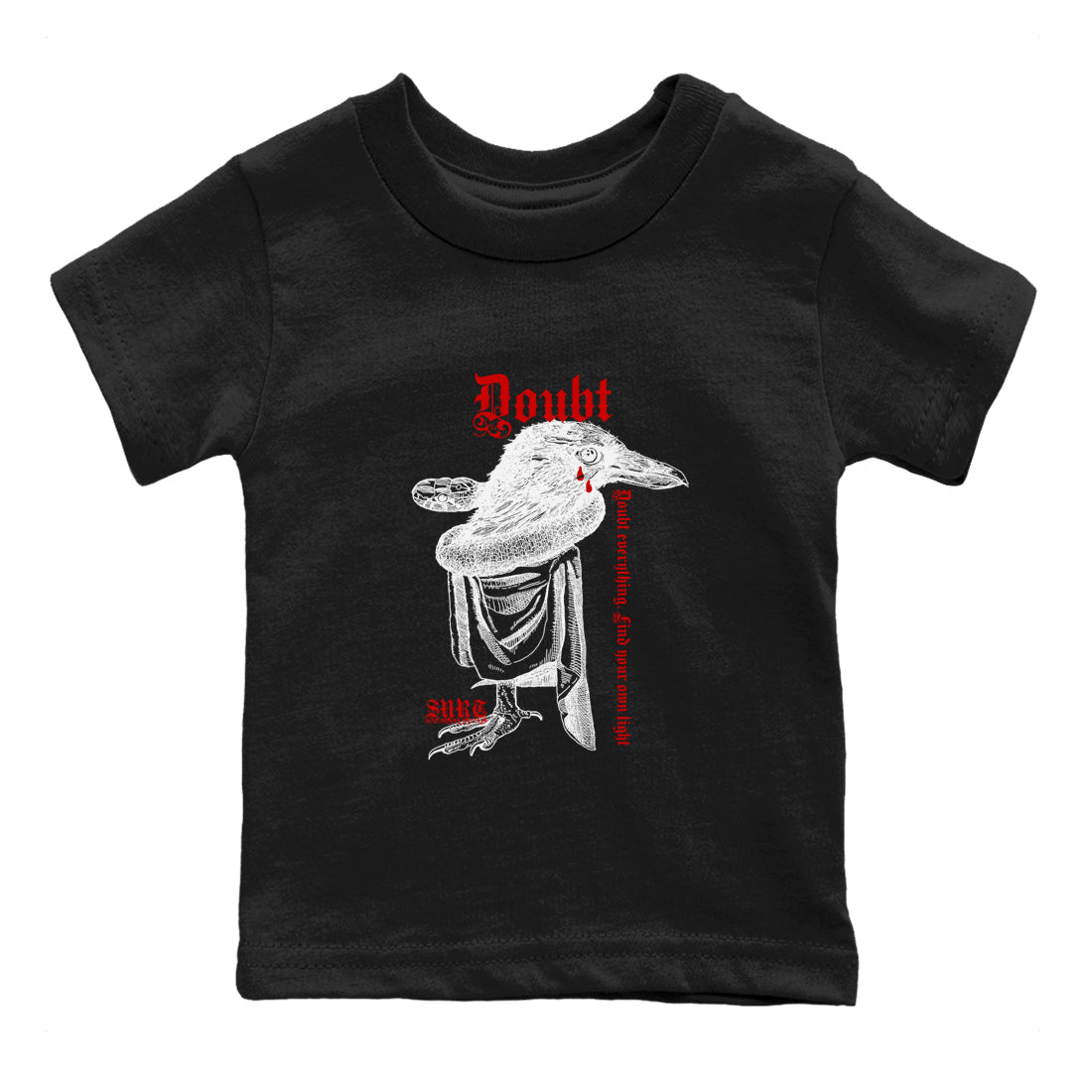 Doubt Everything snkmatch Tees Kids - Air Jordan 14 Black Toe