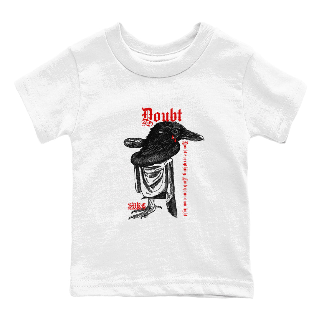 Doubt Everything snkmatch Tees Kids - Air Jordan 14 Black Toe