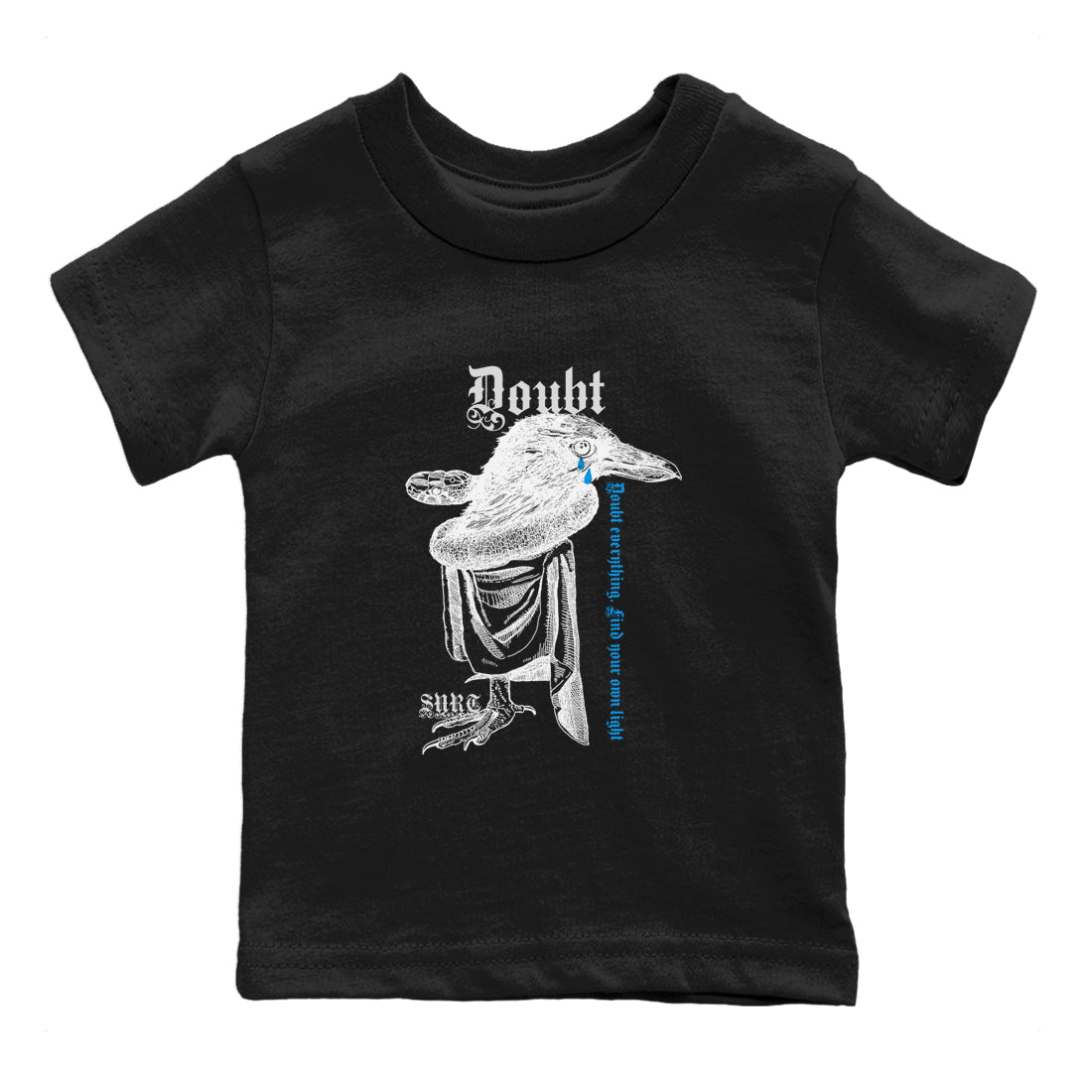 Doubt Everything snkmatch Tees Kids - Air Jordan 4 Military Blue