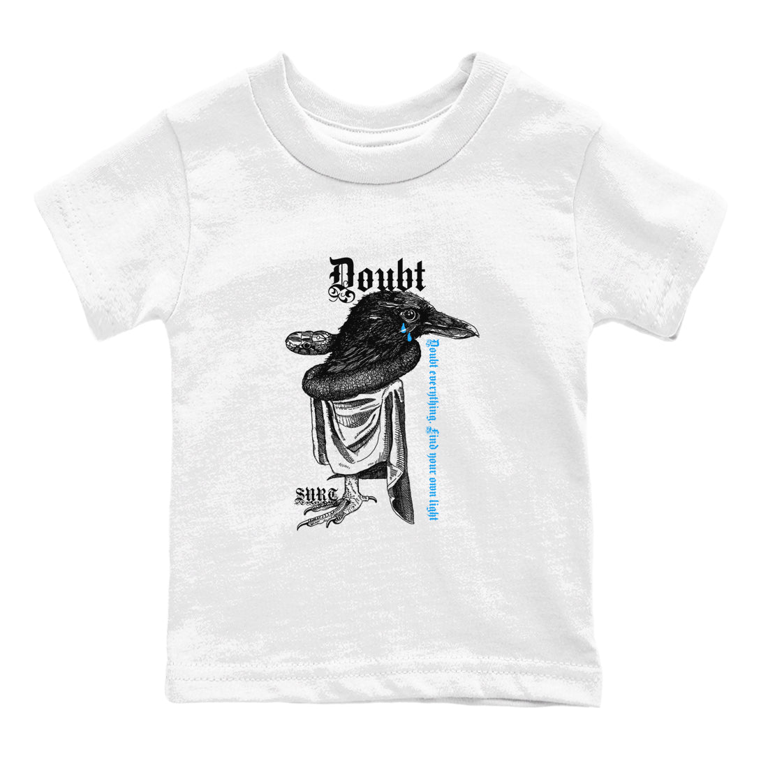 Doubt Everything snkmatch Tees Kids - Air Jordan 4 Military Blue