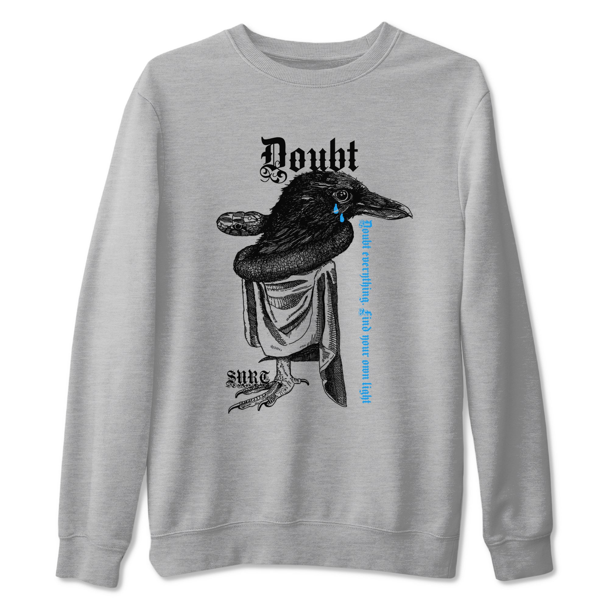 Doubt Everything snkmatch Tees - Air Jordan 4 Military Blue