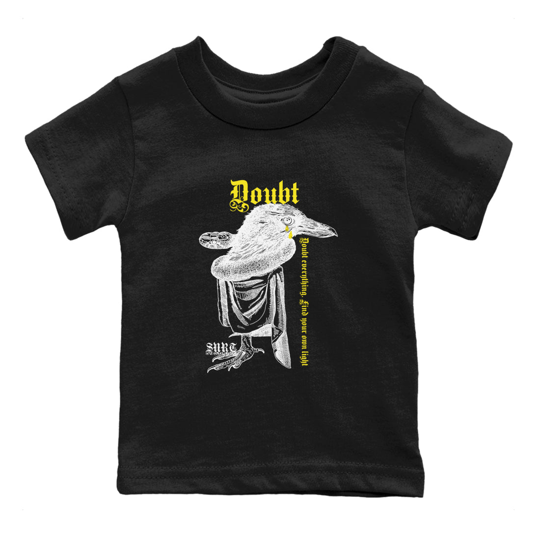 Doubt Everything snkmatch Tees Kids - Air Jordan 4 Vivid Sulfur