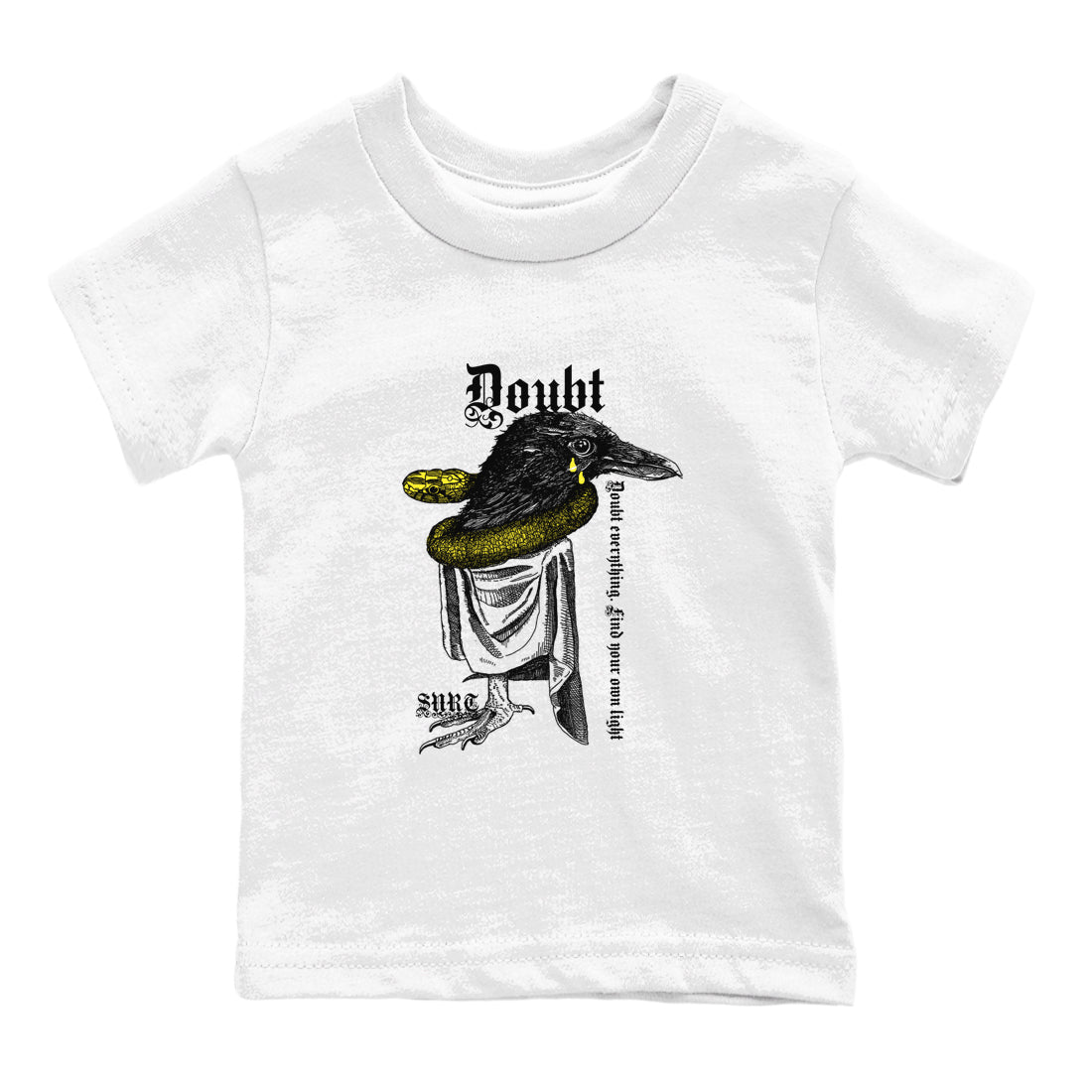 Doubt Everything snkmatch Tees Kids - Air Jordan 4 Vivid Sulfur