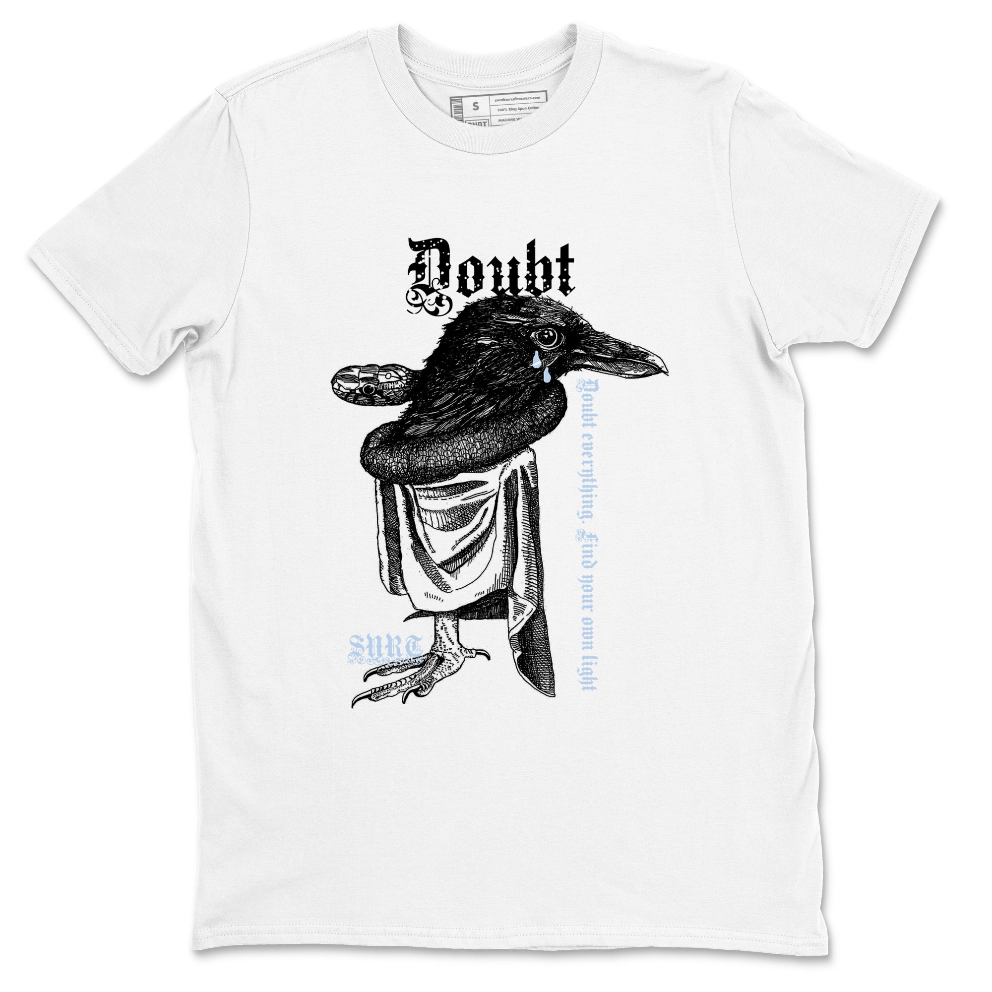 Doubt Everything snkmatch Tees - Air Jordan 6 White Black