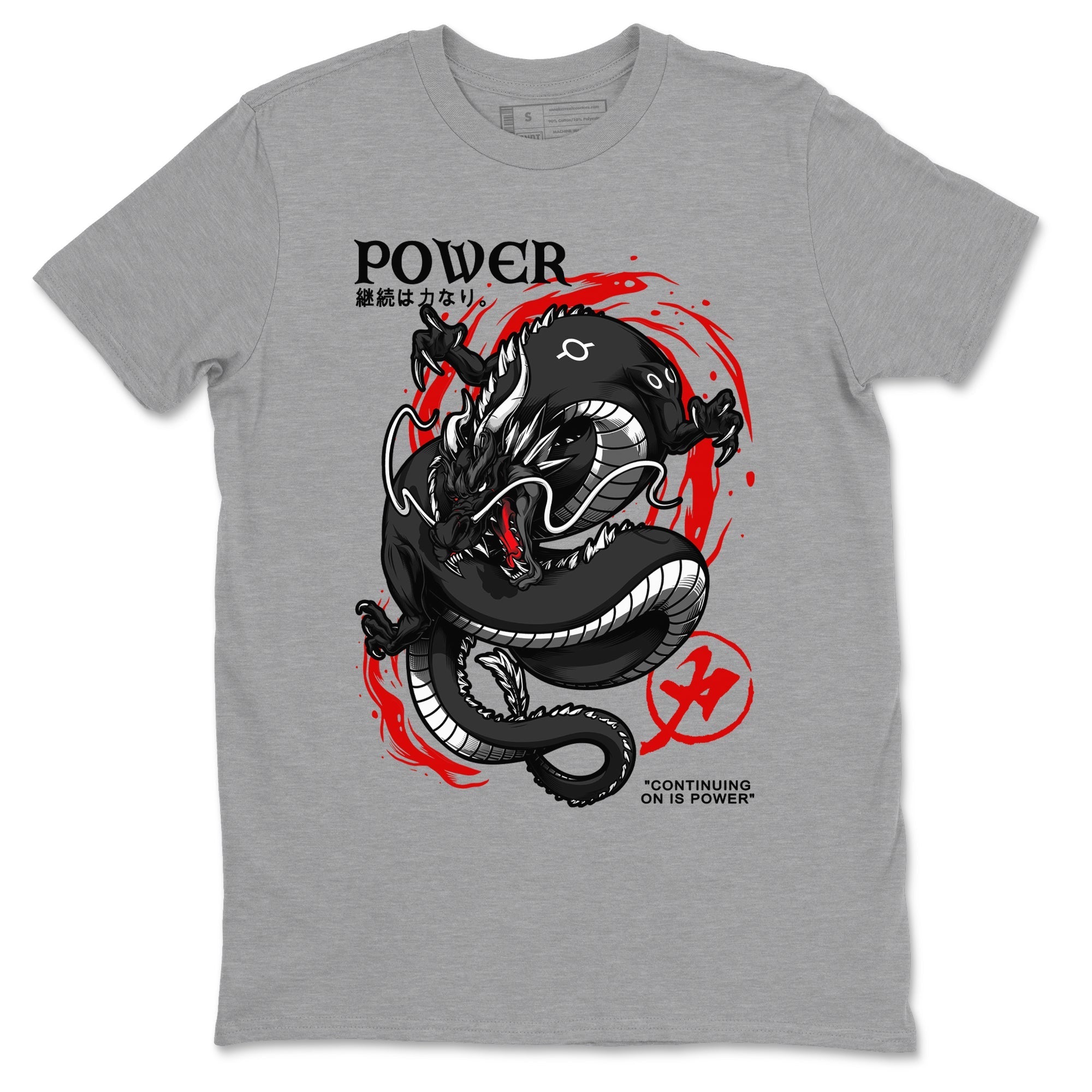 Dragon Power snkmatch Tees - Air Jordan 1 Black Toe Reimagined