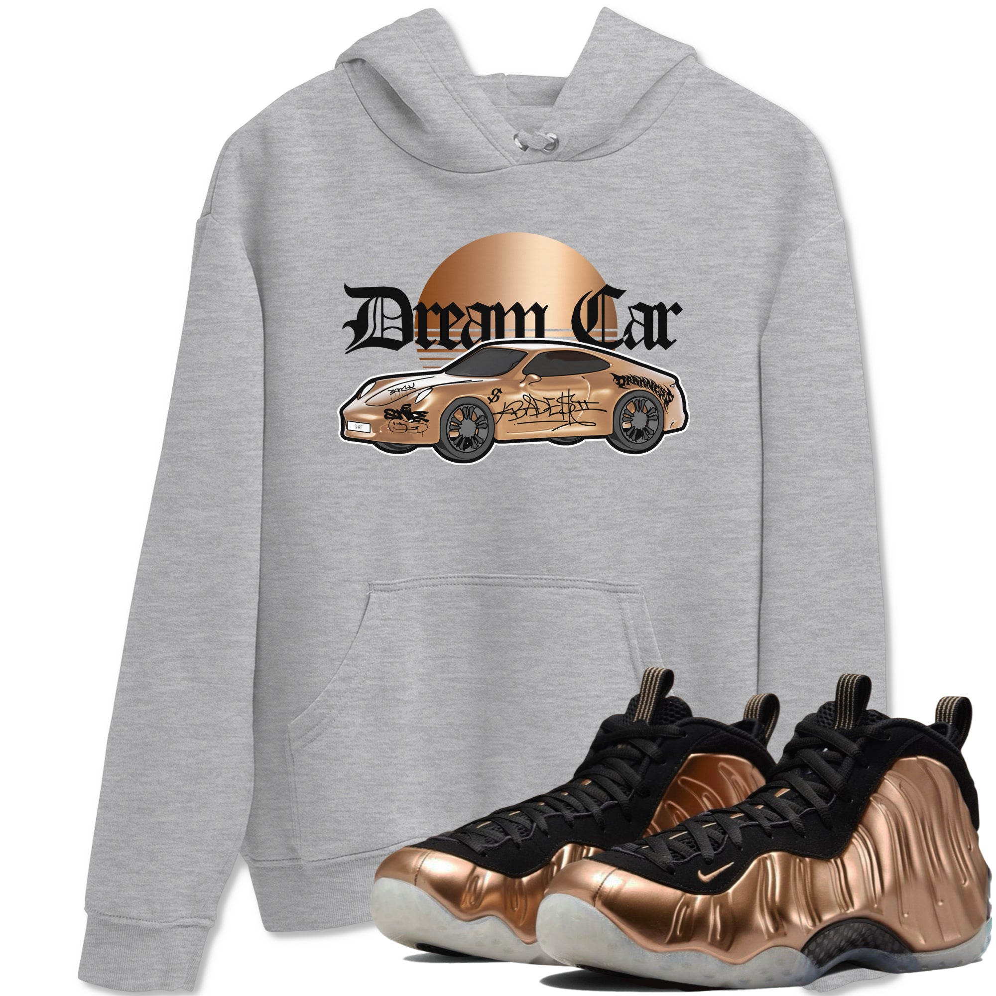 Dream Car snkmatch Tees - Air Foamposite One Metallic Copper