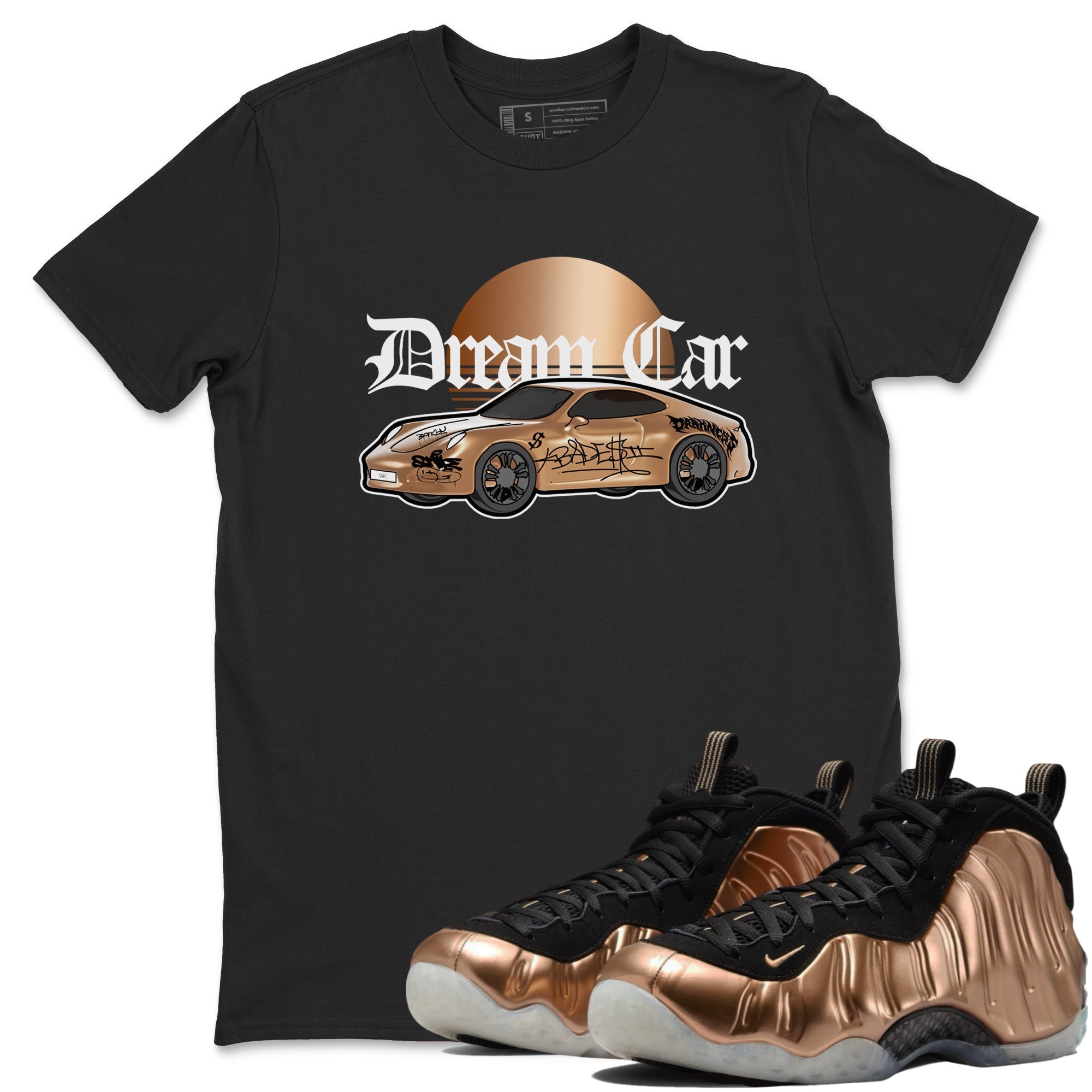 Dream Car snkmatch Tees - Air Foamposite One Metallic Copper