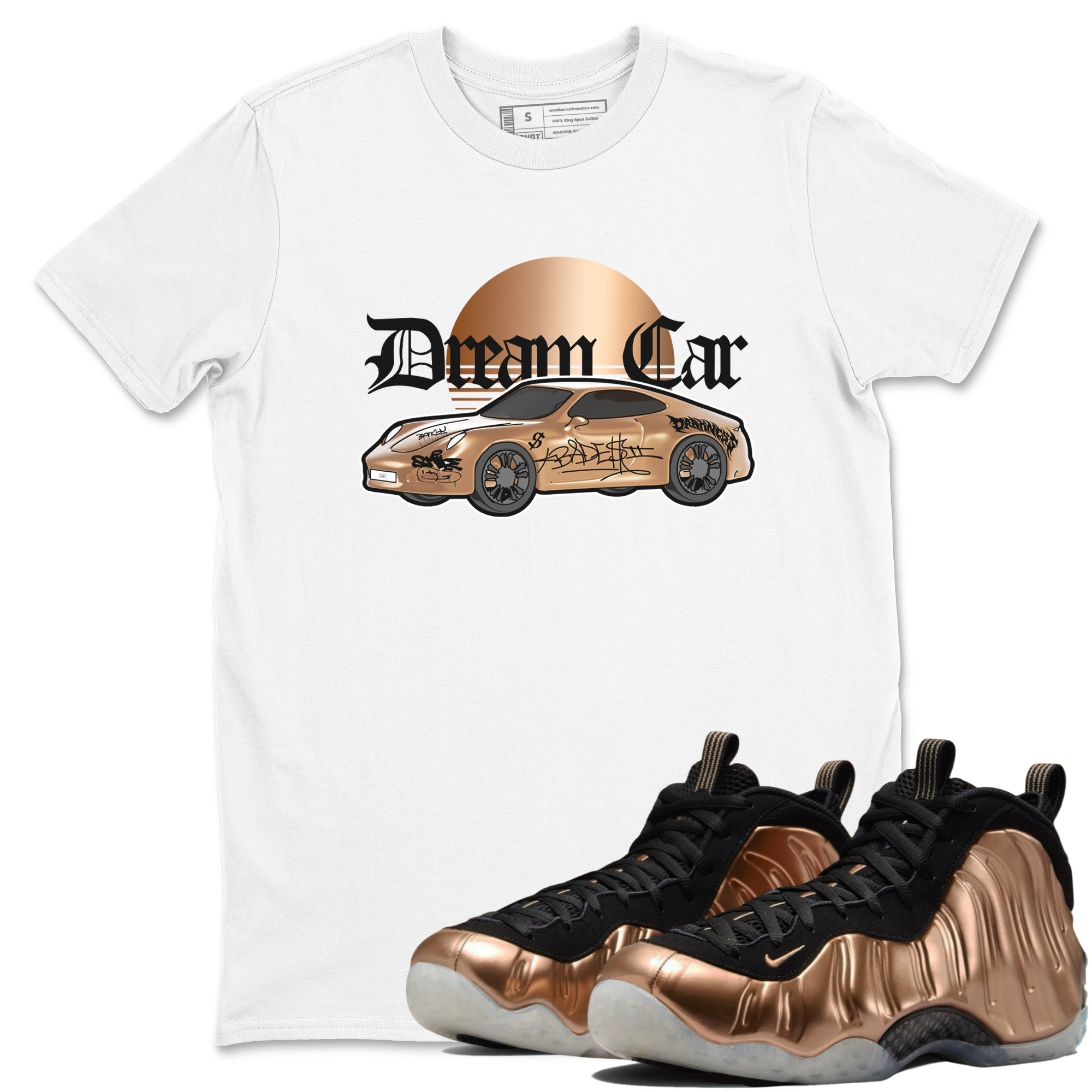 Dream Car snkmatch Tees - Air Foamposite One Metallic Copper
