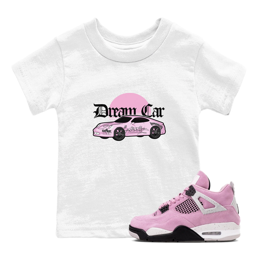 Dream Car snkmatch Tees Kids - Air Jordan 4 Orchid