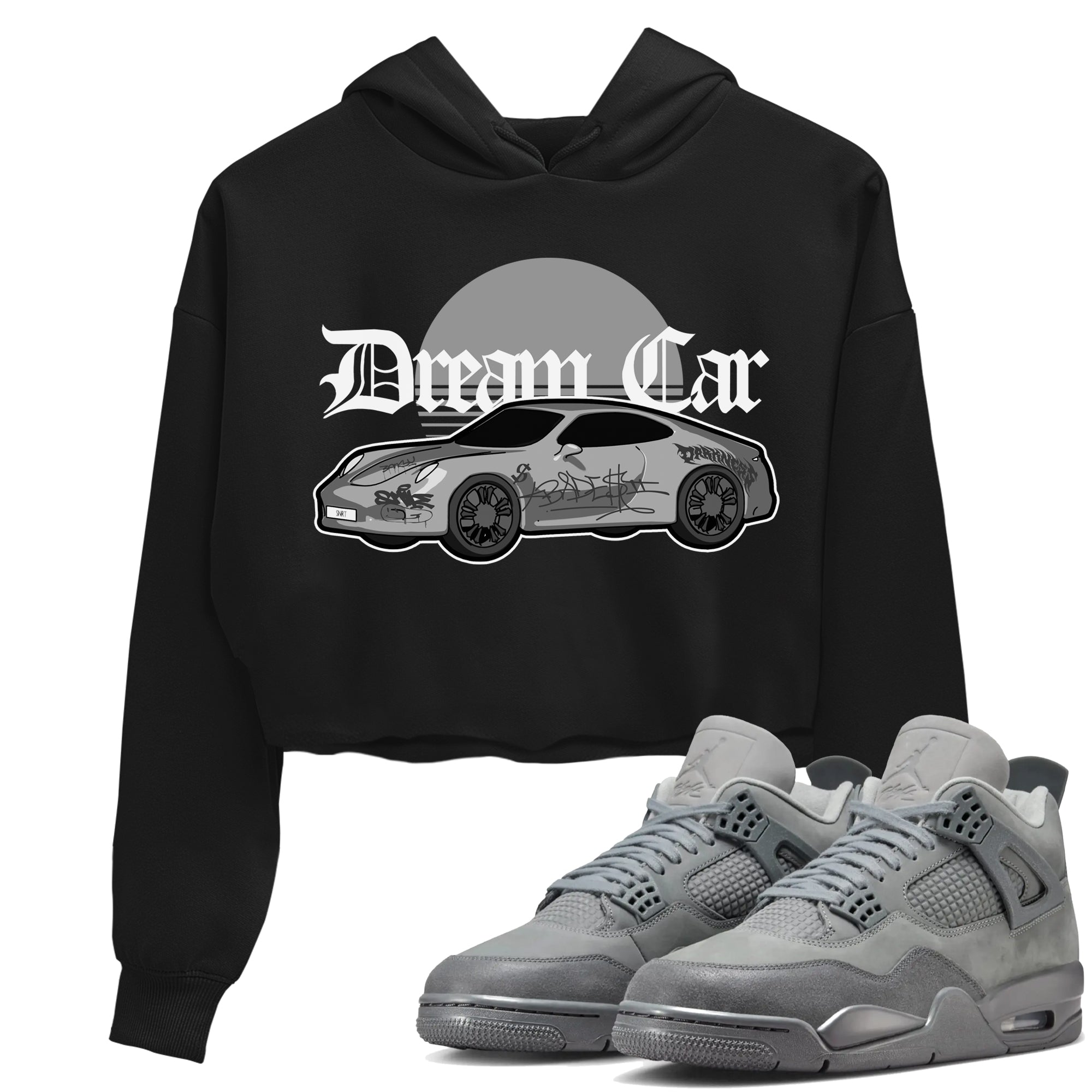 Dream Car snkmatch Women's Top - Air Jordan 4 Wet Cement