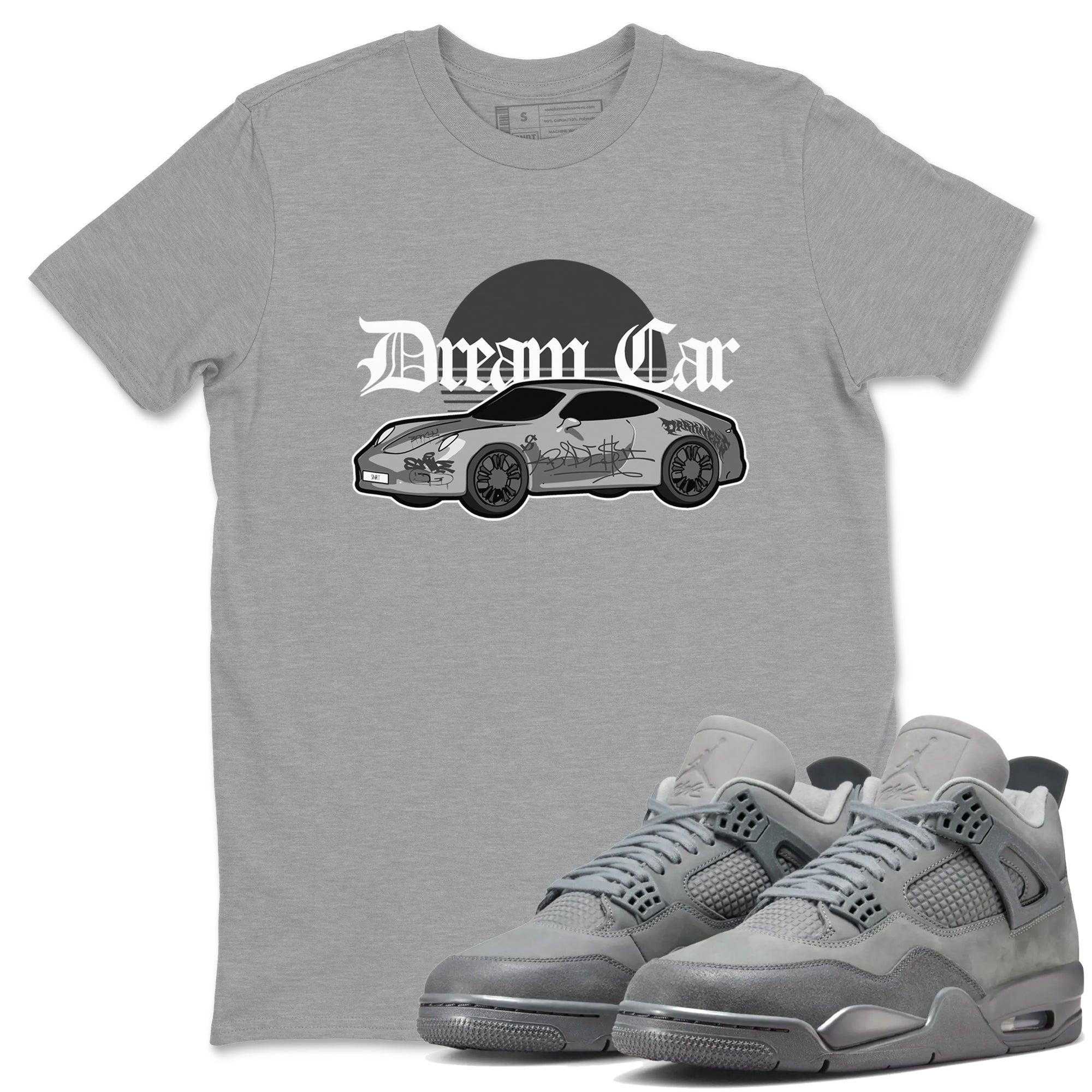 Dream Car snkmatch Tees - Air Jordan 4 Wet Cement