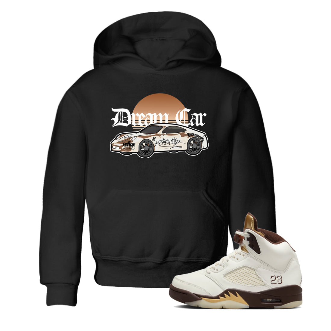 Dream Car snkmatch Tees Kids - Air Jordan 5 Golden Ticket