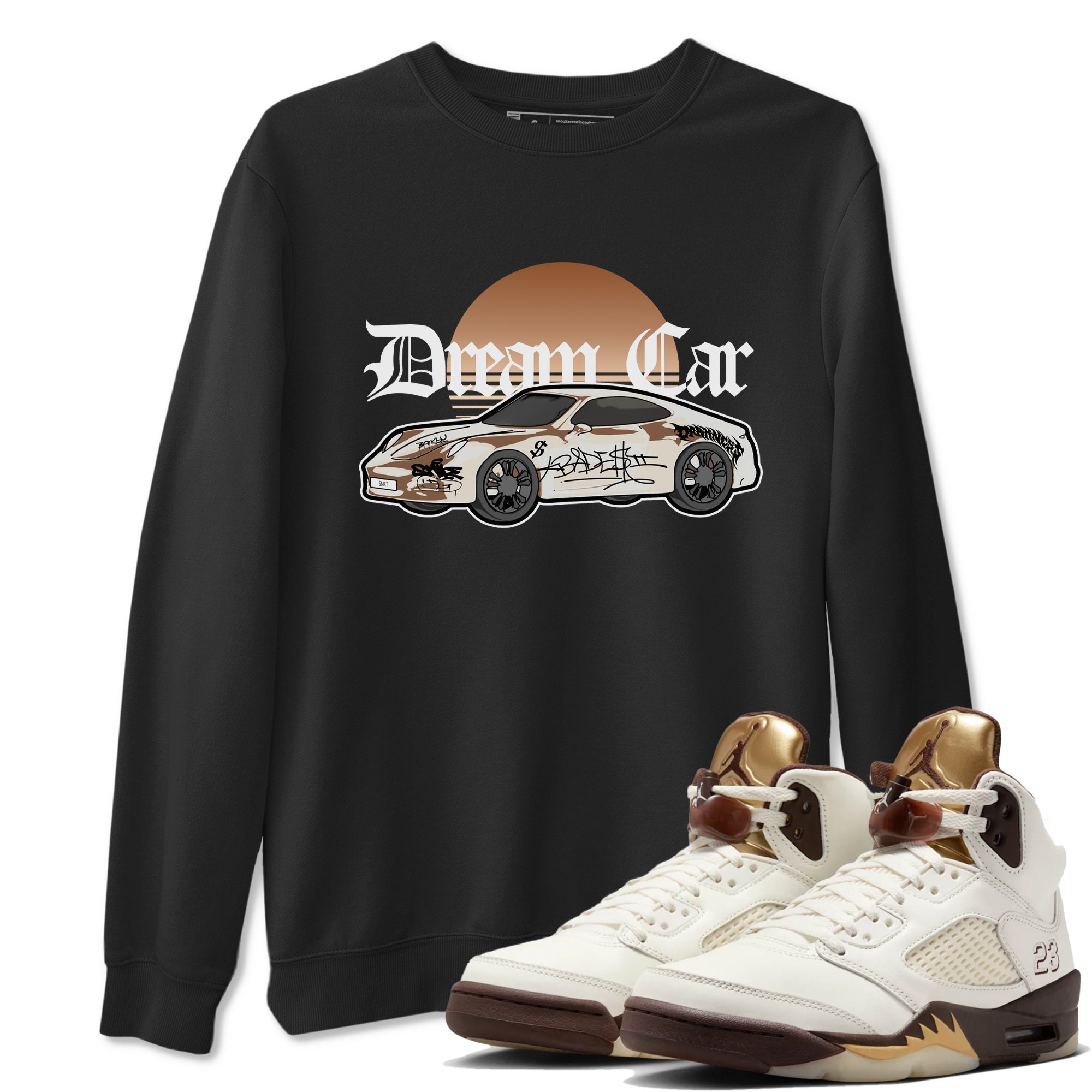 Dream Car snkmatch Tees - Air Jordan 5 Golden Ticket