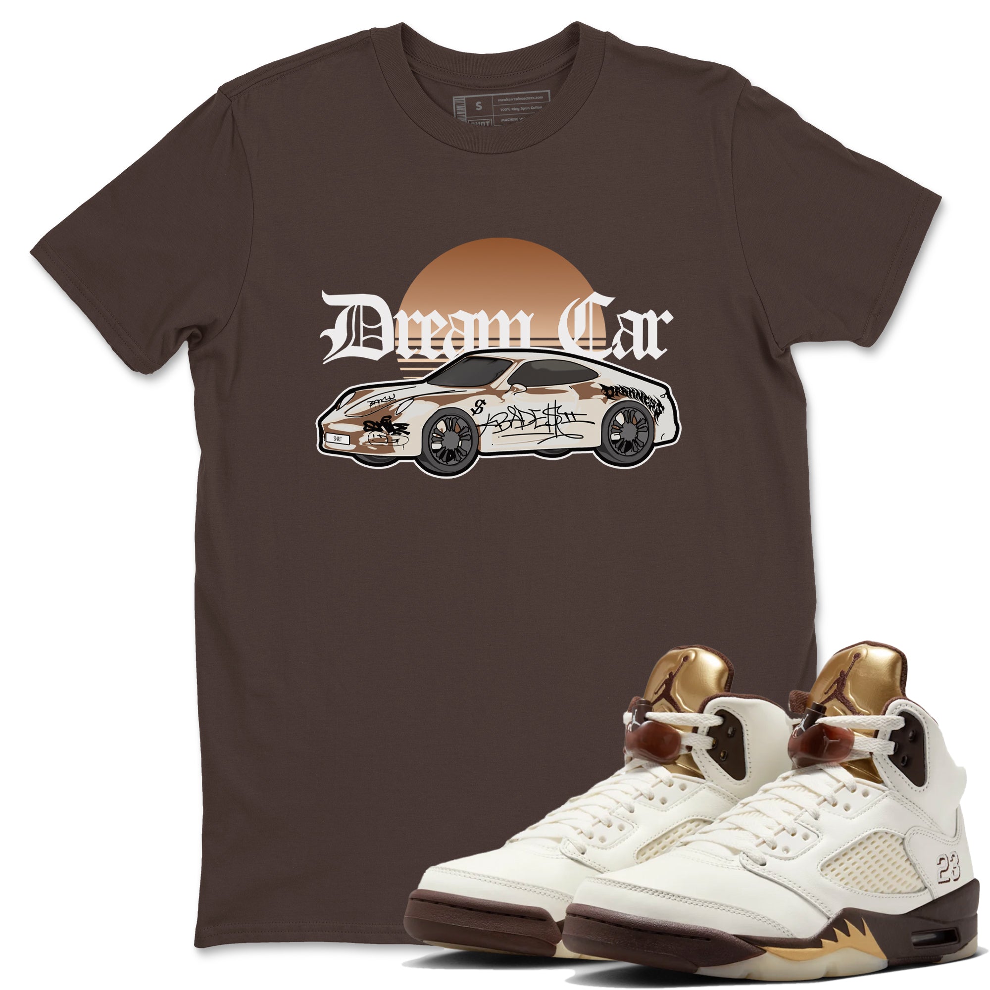 Dream Car snkmatch Tees - Air Jordan 5 Golden Ticket