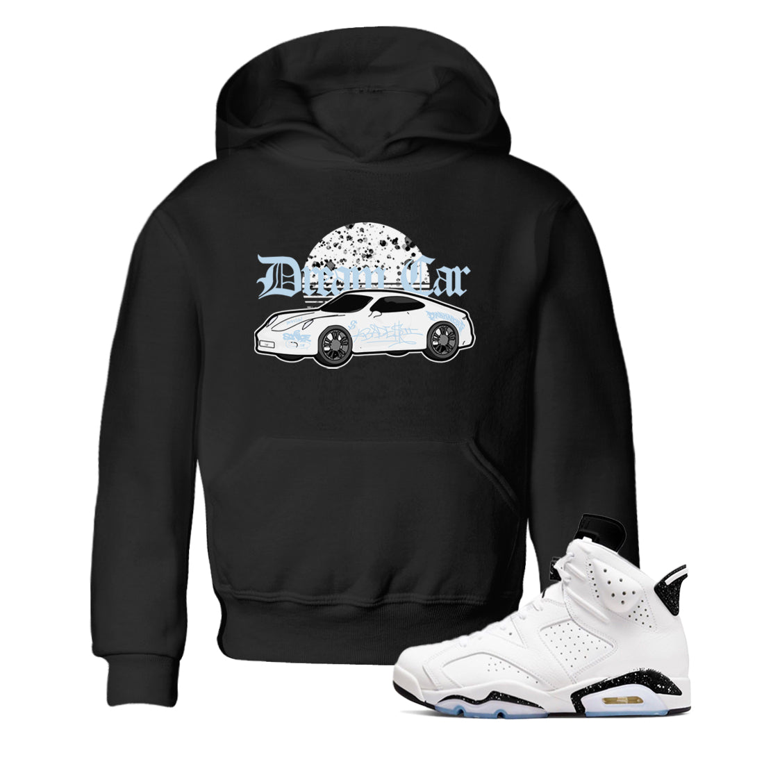 Dream Car snkmatch Tees Kids - Air Jordan 6 White Black