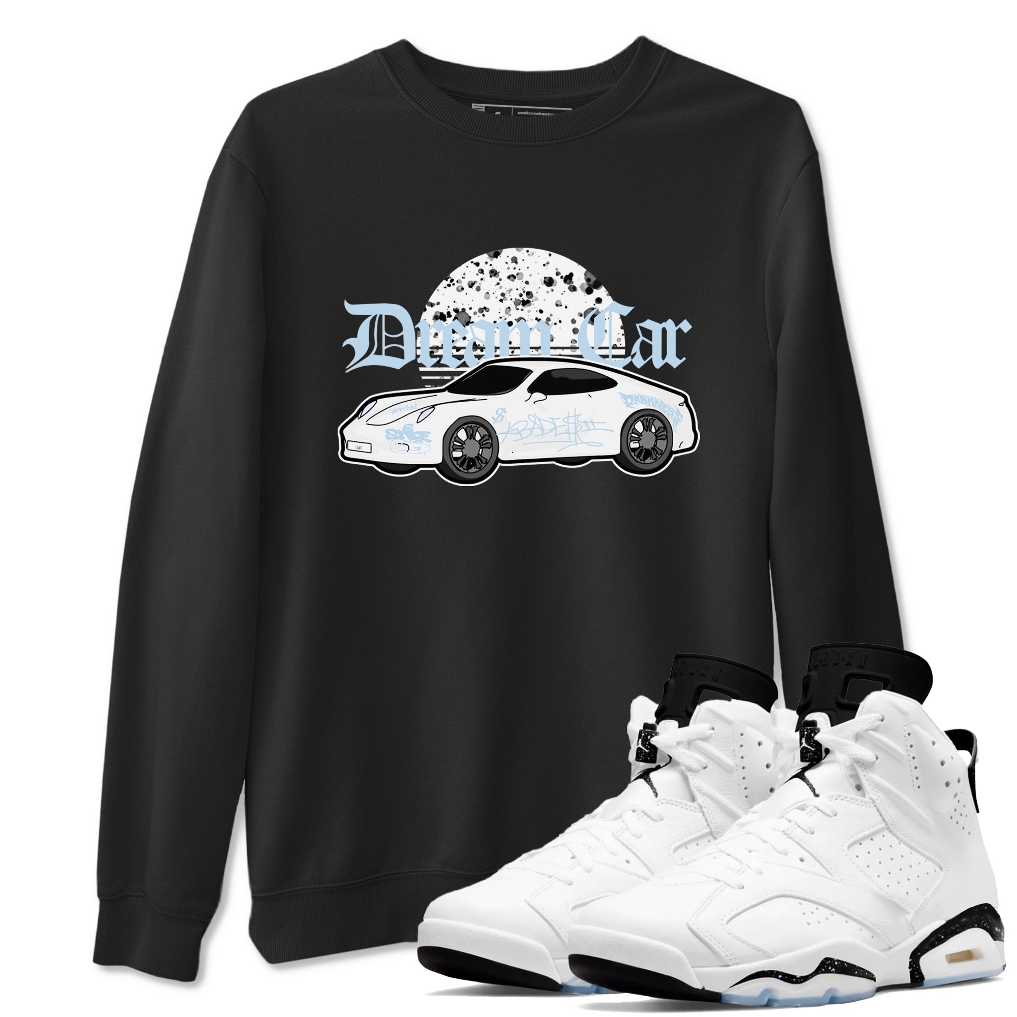 Dream Car snkmatch Tees - Air Jordan 6 White Black