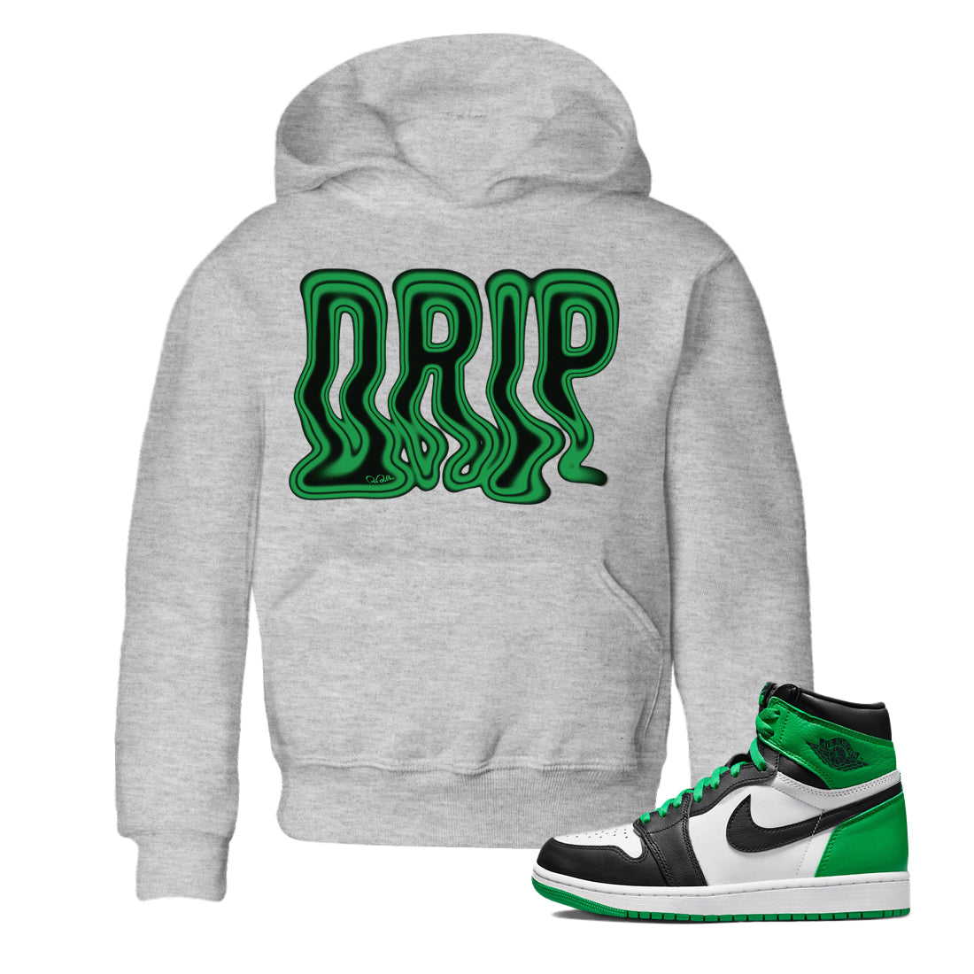 Drip Kids Tops - Air Jordan 1 Celtics