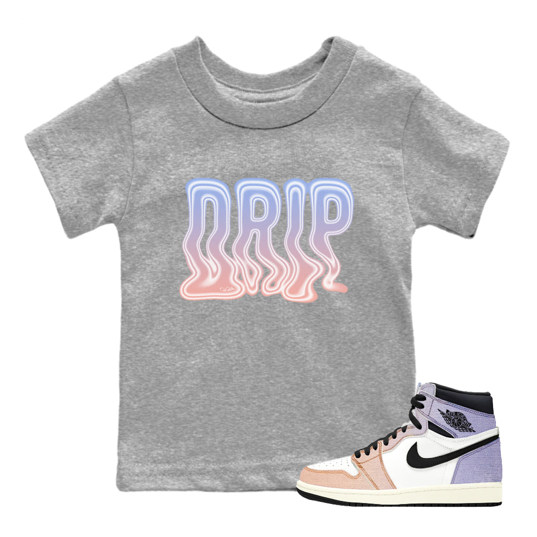 Drip Kids Tops - Air Jordan 1 Skyline
