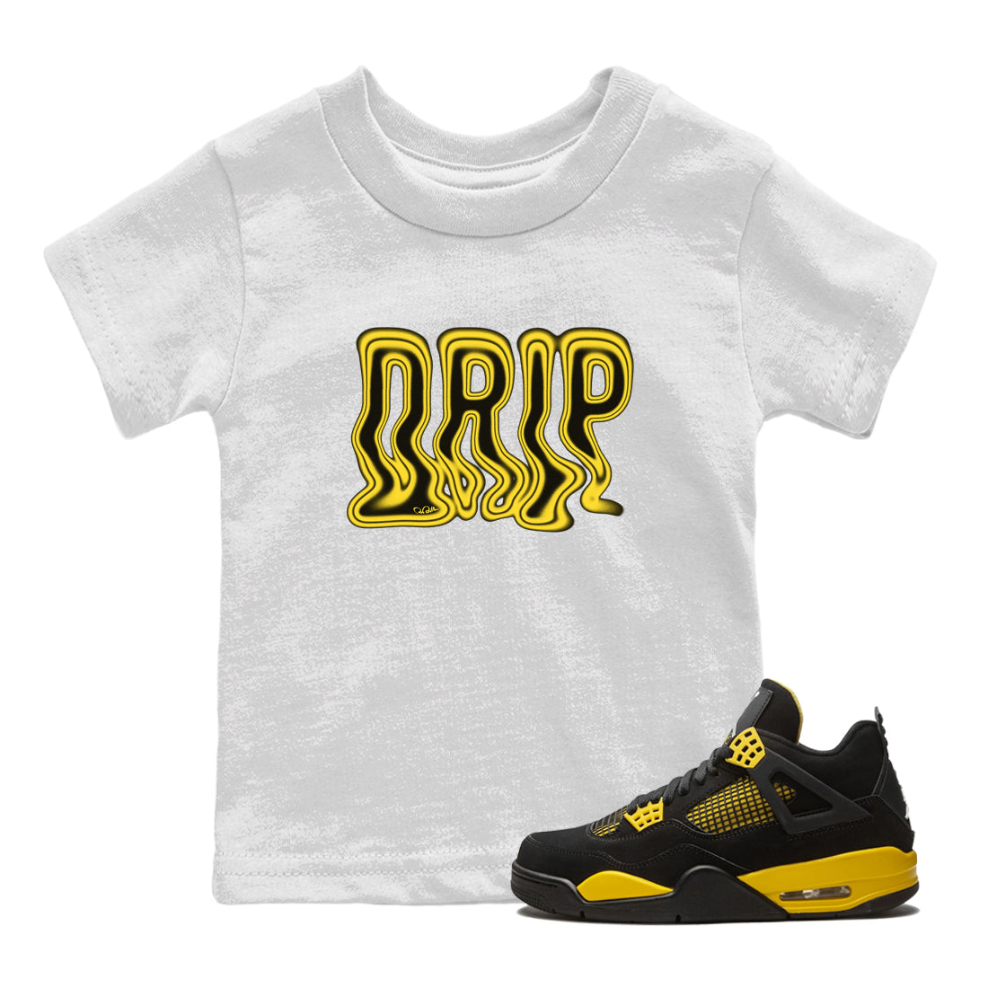 Drip Kids Tops - Air Jordan 4 Thunder