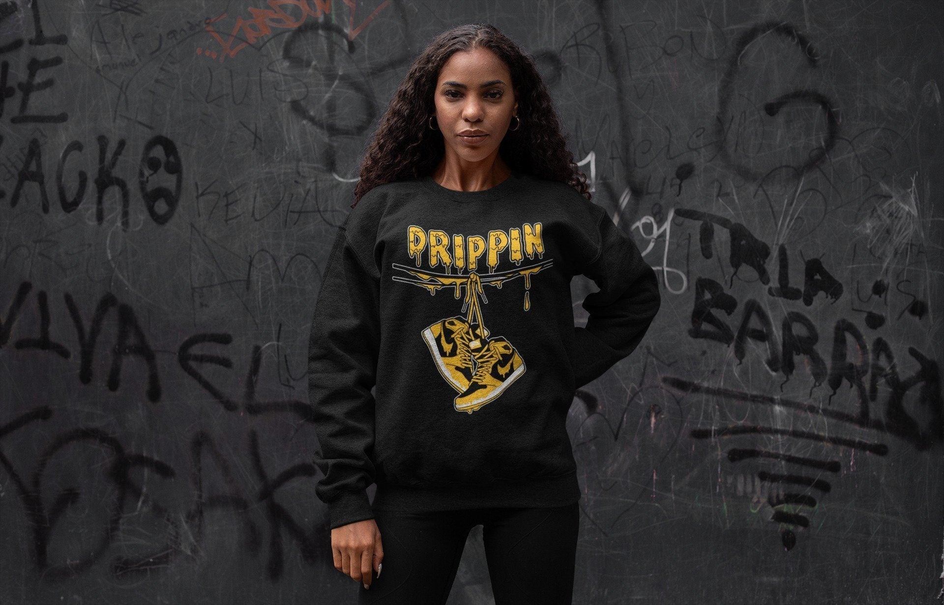 Drippin Unisex Tops - Air Jordan 1 Pollen