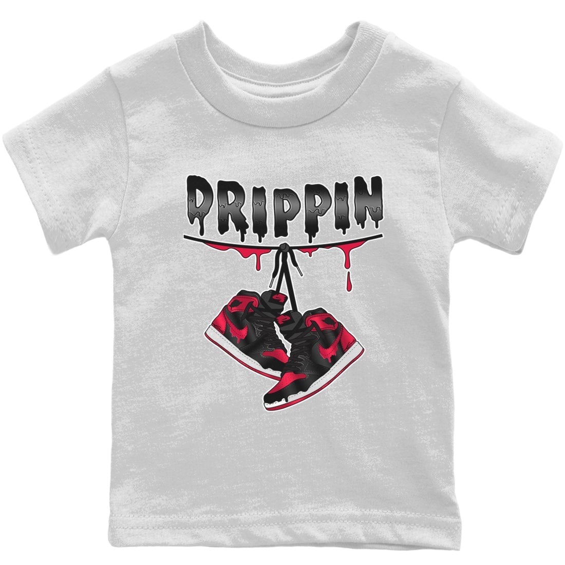 Drippin Kids Tops - Air Jordan 1 Bred Patent