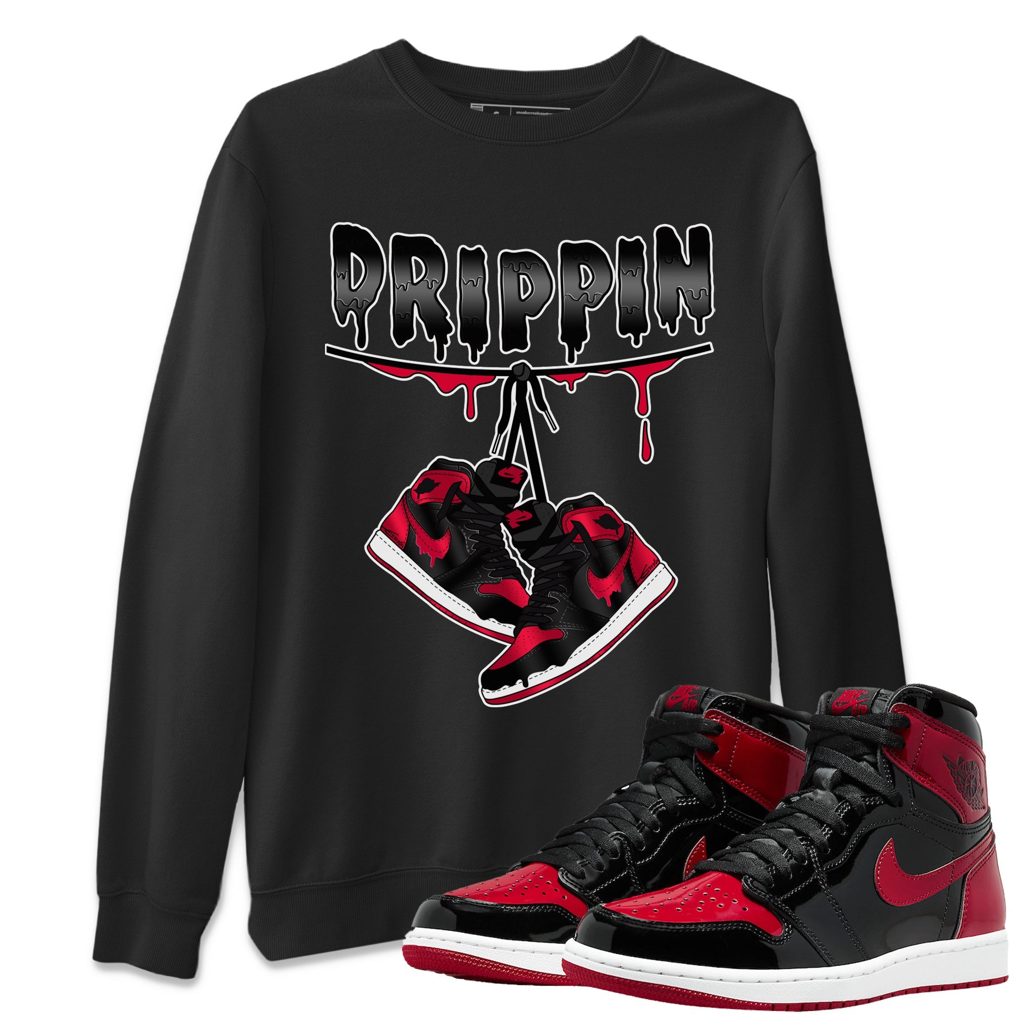 Drippin Unisex Tops - Air Jordan 1 Bred Patent