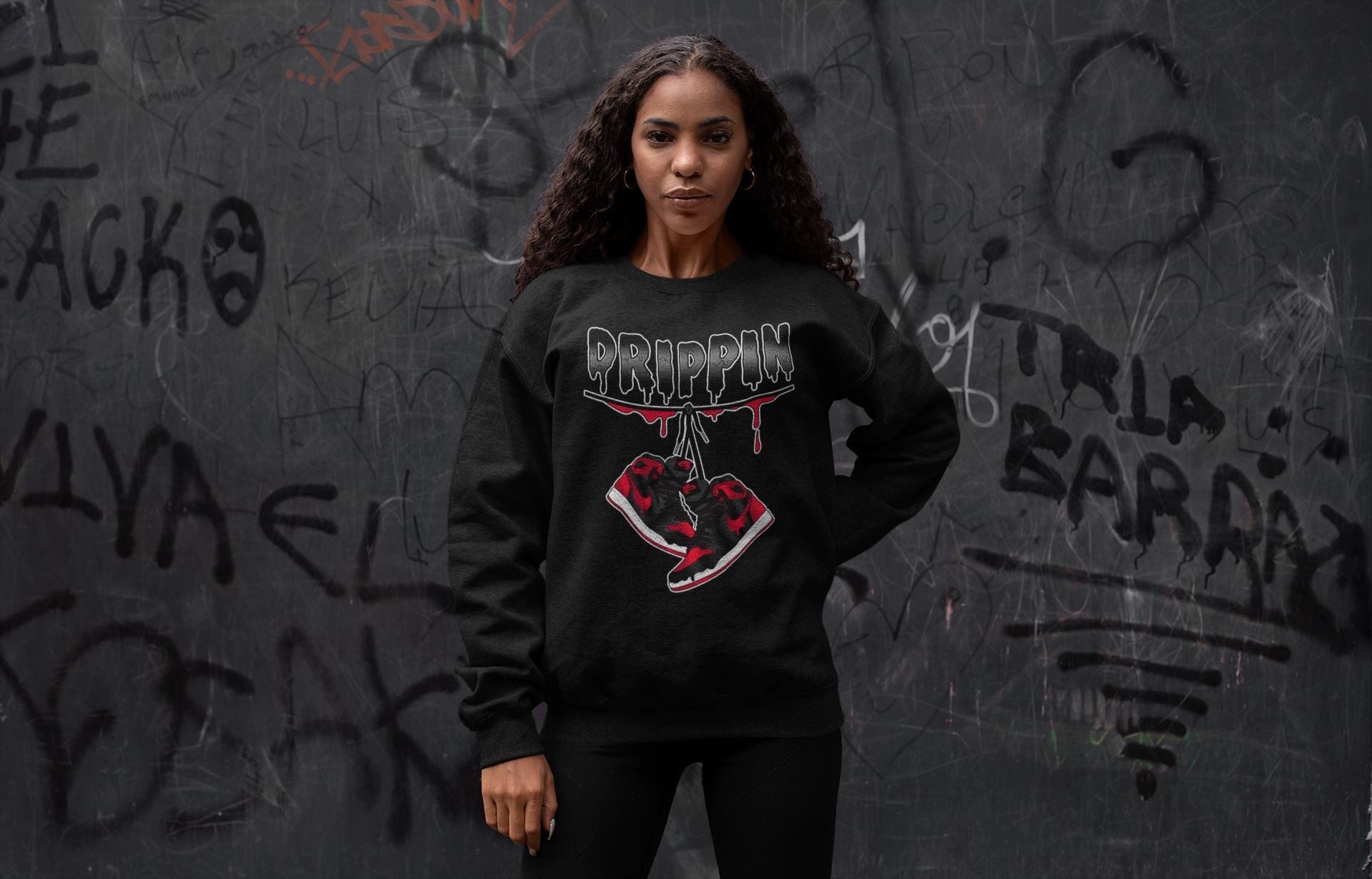 Drippin Unisex Tops - Air Jordan 1 Bred Patent