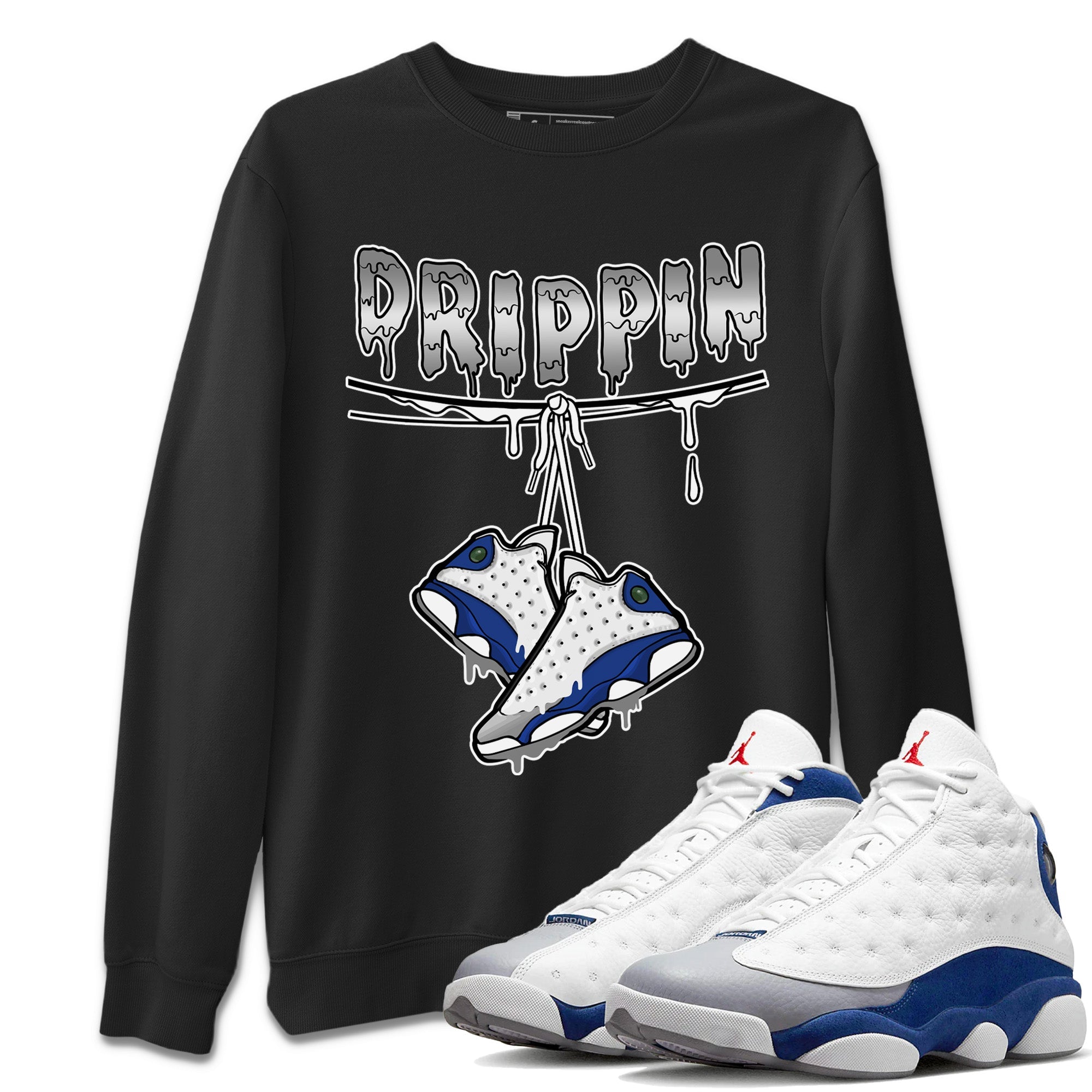 Drippin Unisex Tops - Air Jordan 13 French Blue