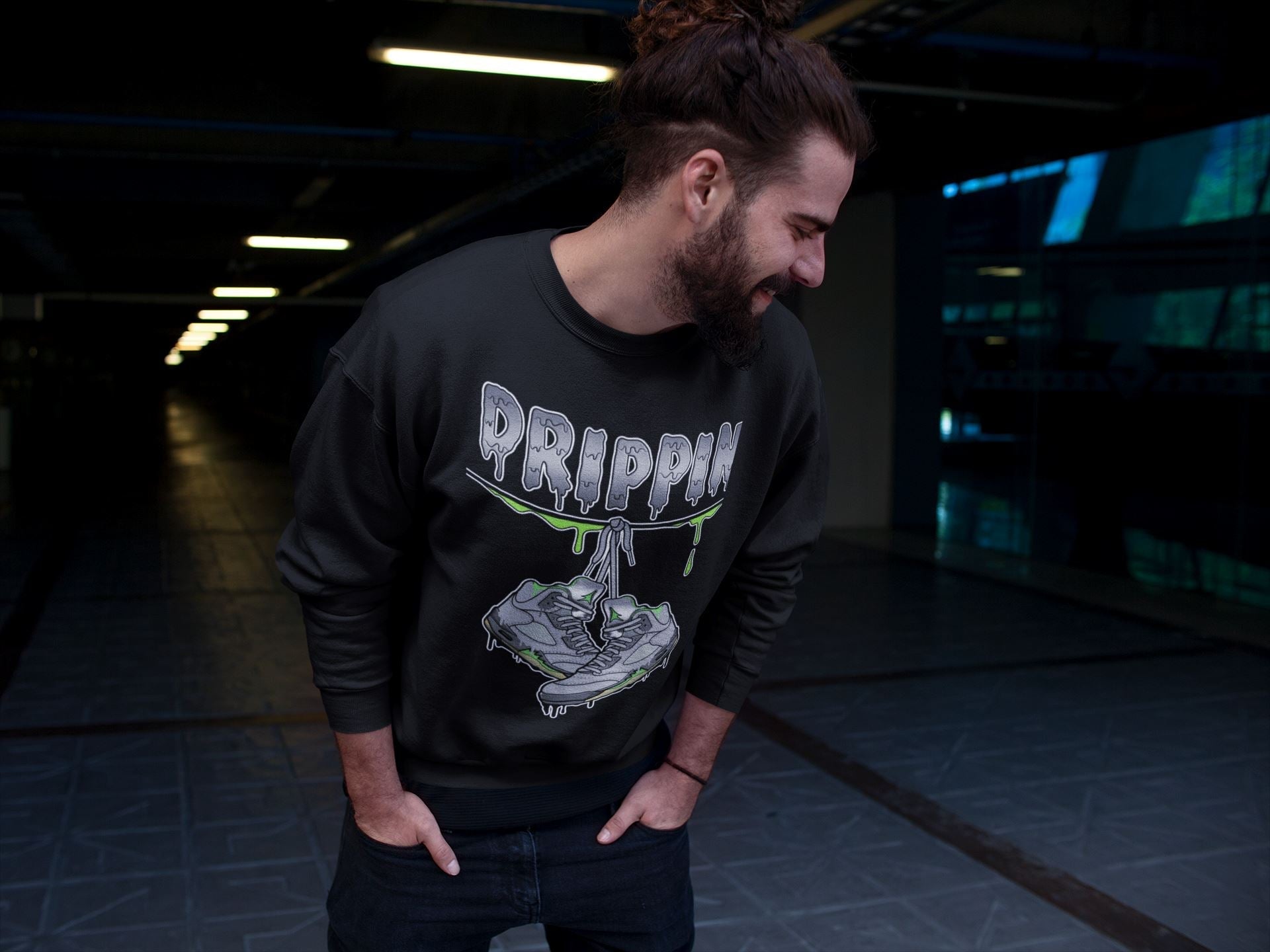 Drippin Unisex Tops - Air Jordan 5 Green Bean