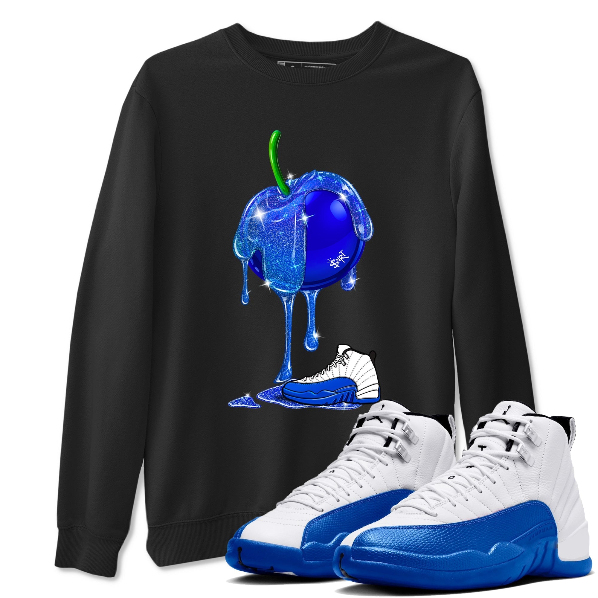 Dripping Blueberry snkmatch Tees - Air Jordan 12 Blueberry