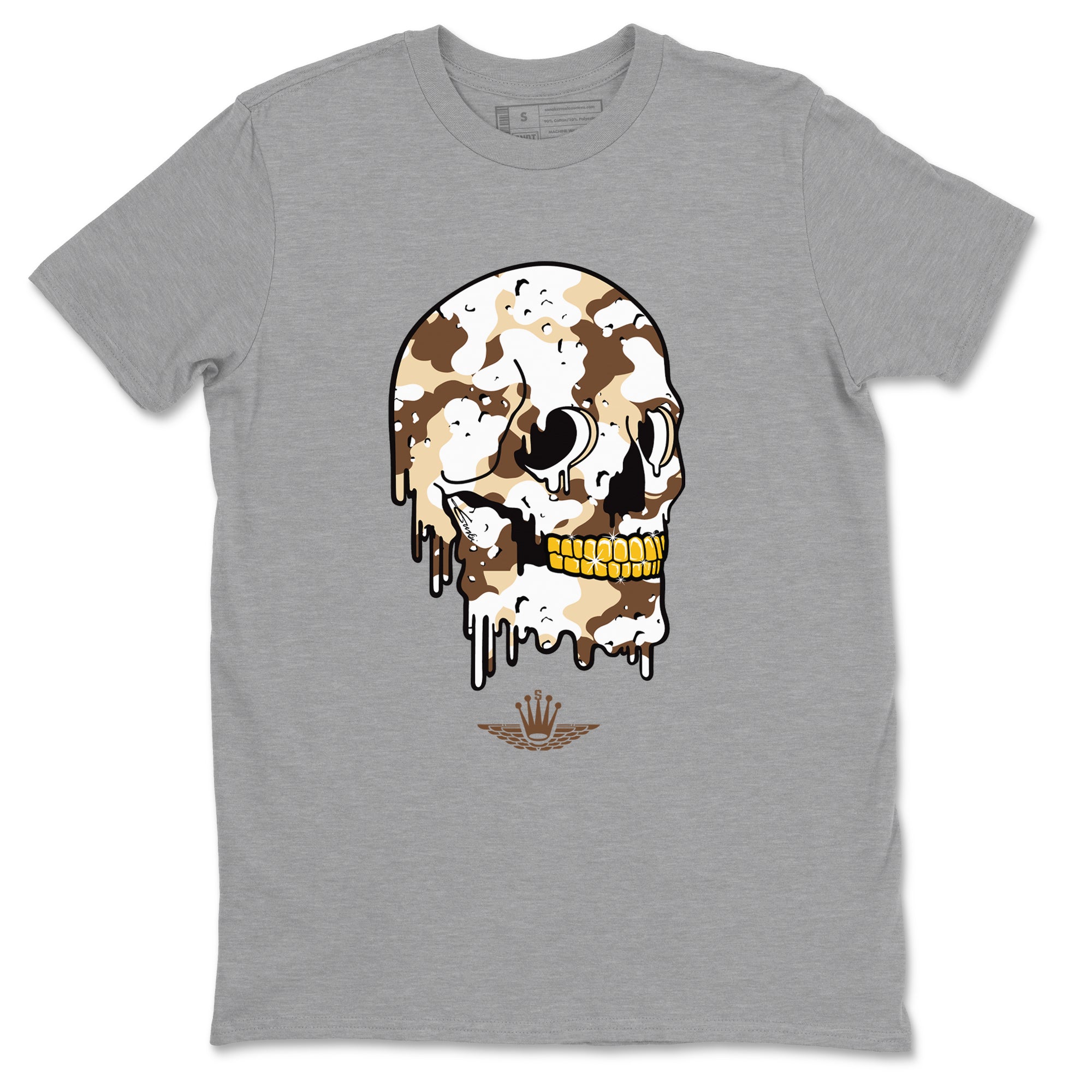 Dripping Camo Skull snkmatch Tees - Air Jordan 3 Desert Camo