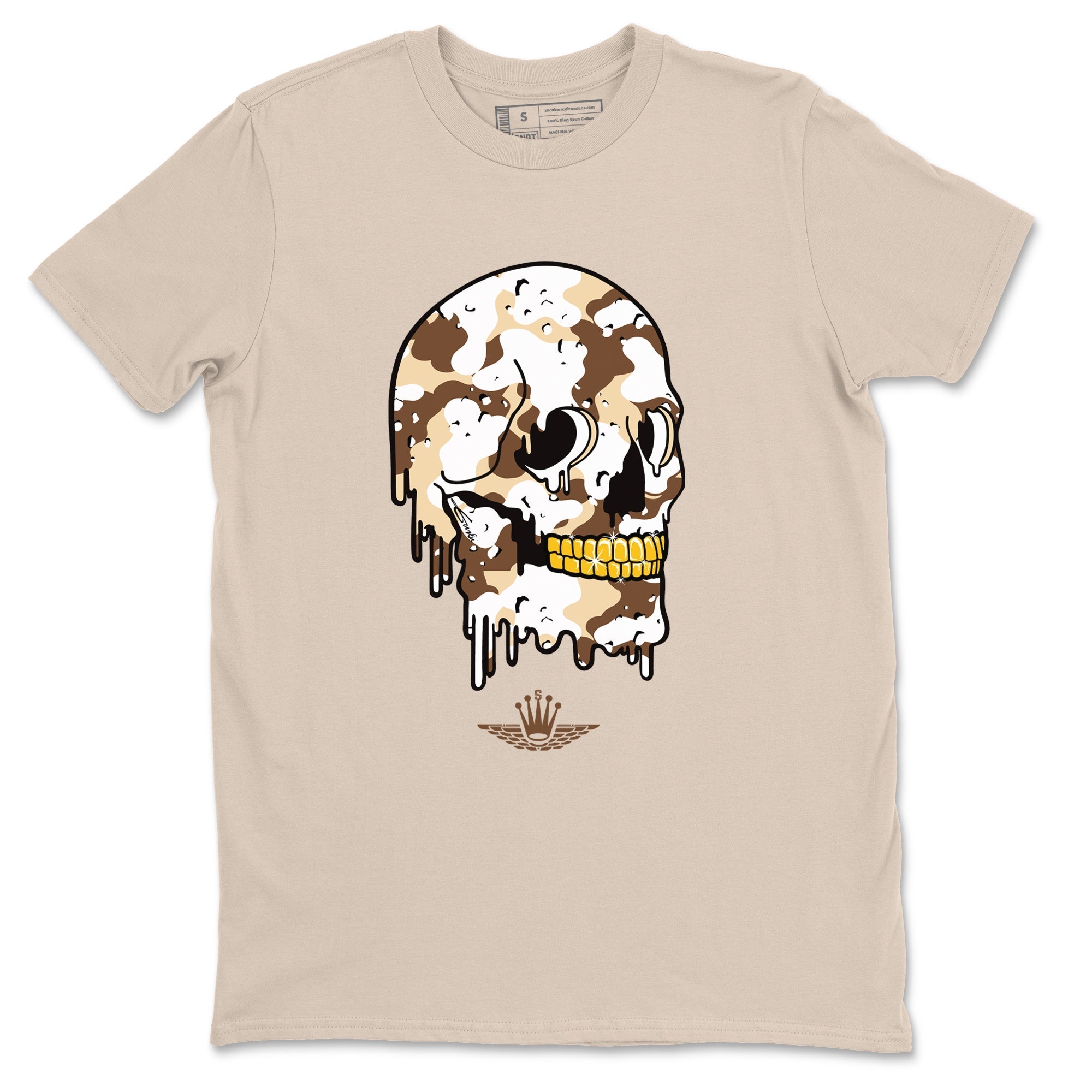 Dripping Camo Skull snkmatch Tees - Air Jordan 3 Desert Camo