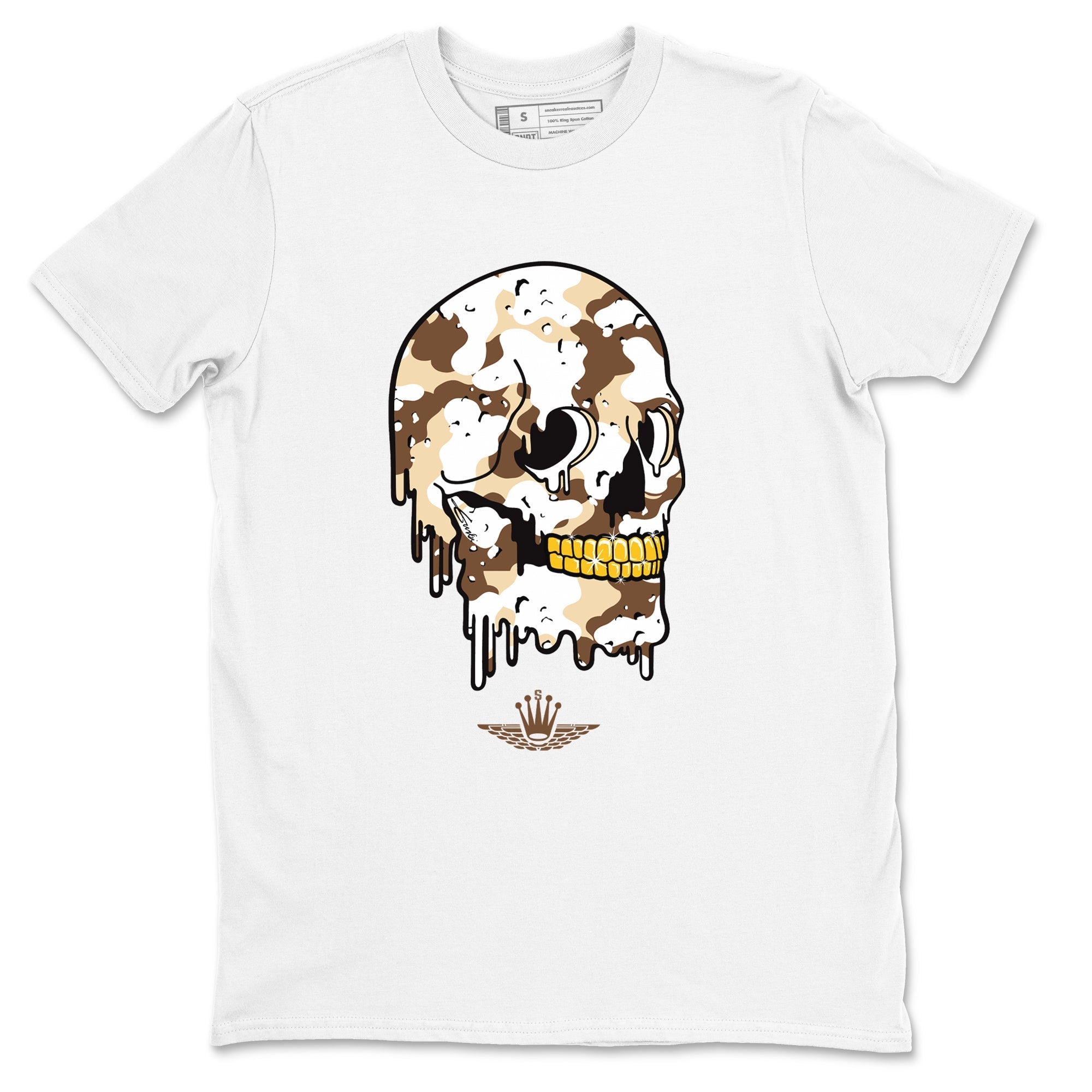 Dripping Camo Skull snkmatch Tees - Air Jordan 3 Desert Camo