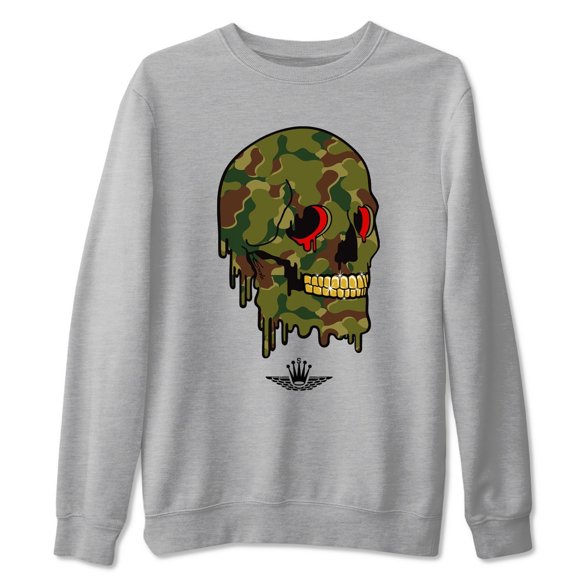 Dripping Camo Skull snkmatch Tees - Air Max 90 Reverse Duck Camo