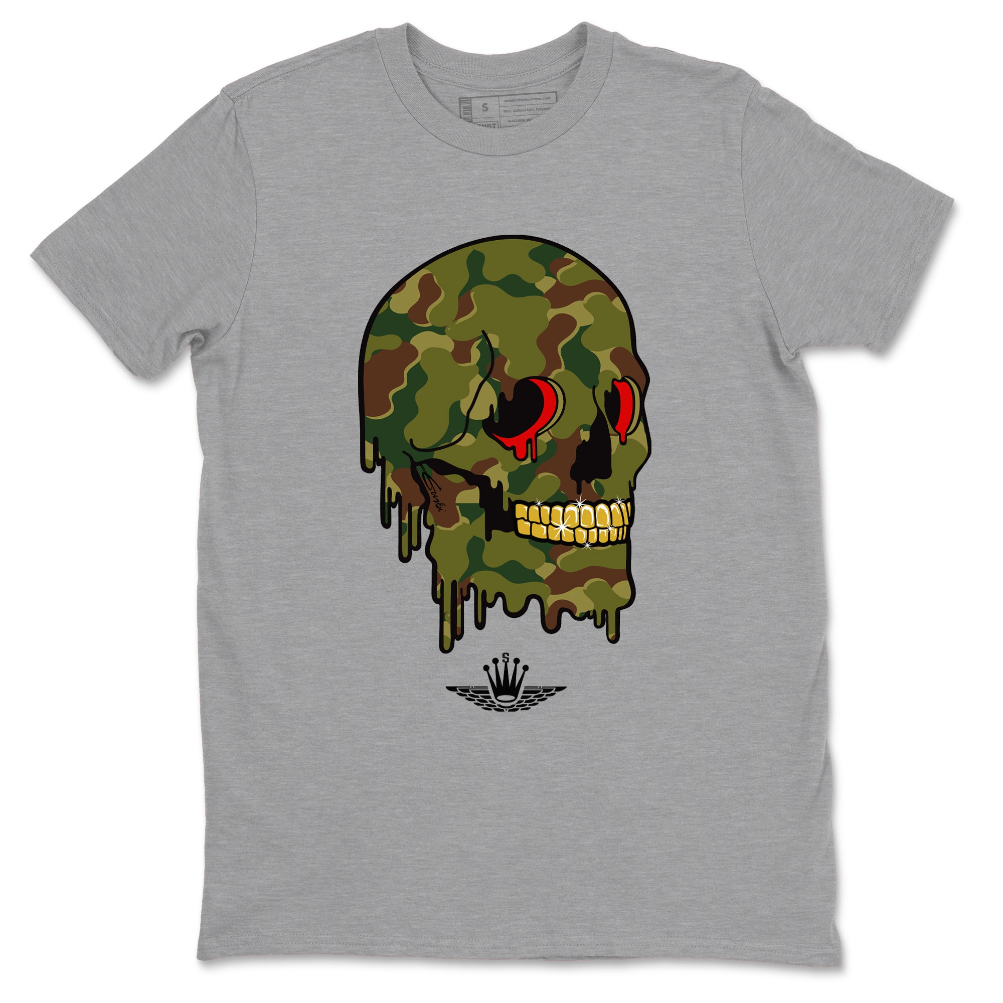 Dripping Camo Skull snkmatch Tees - Air Max 90 Reverse Duck Camo