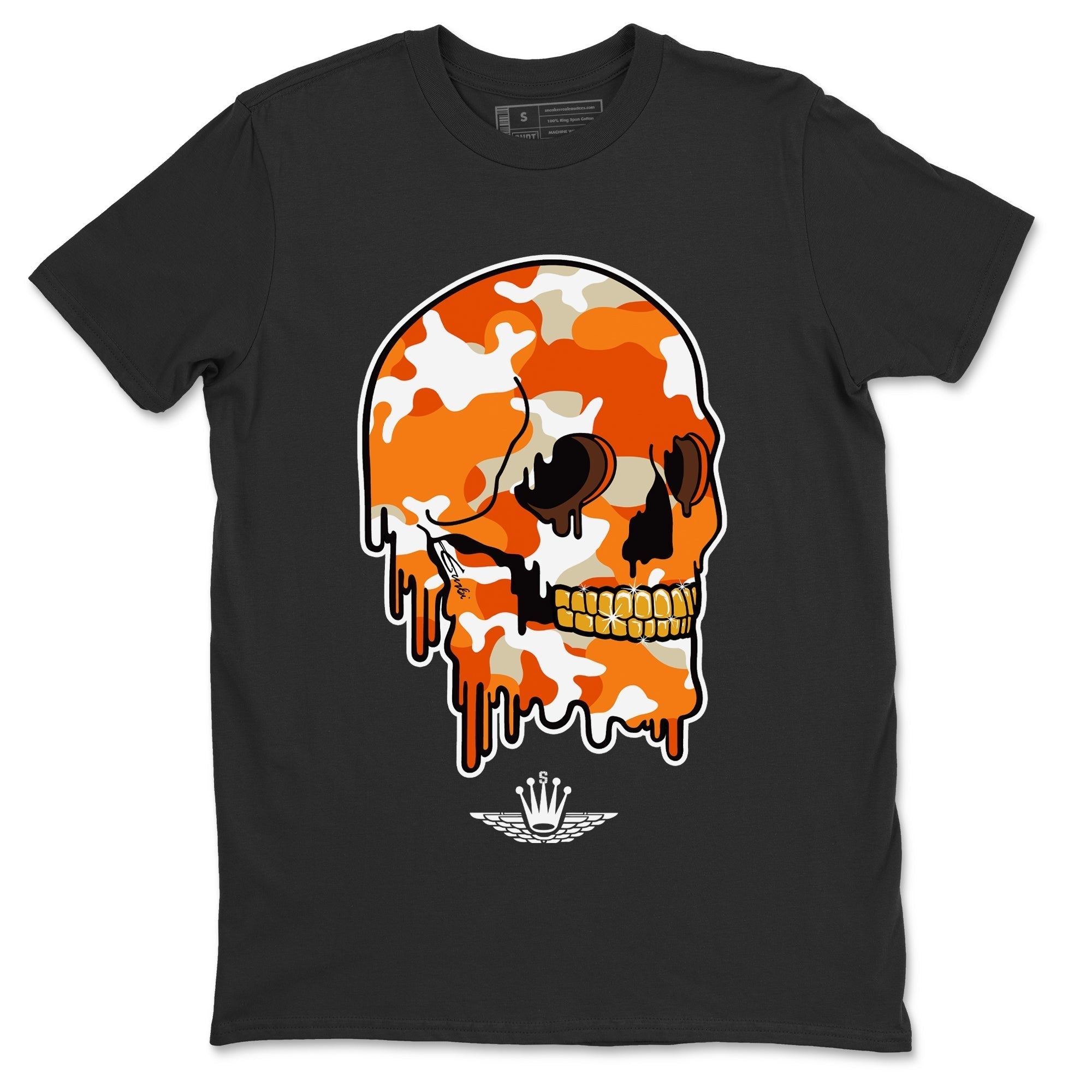 Dripping Camo Skull Unisex Tops - Air Jordan 1 Starfish