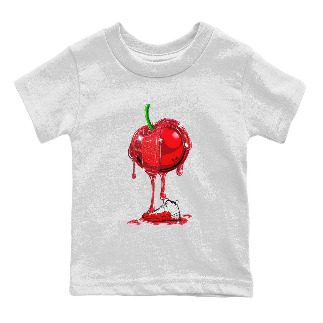 Dripping Cherries Kids Tops - Air Jordan 12 Cherry