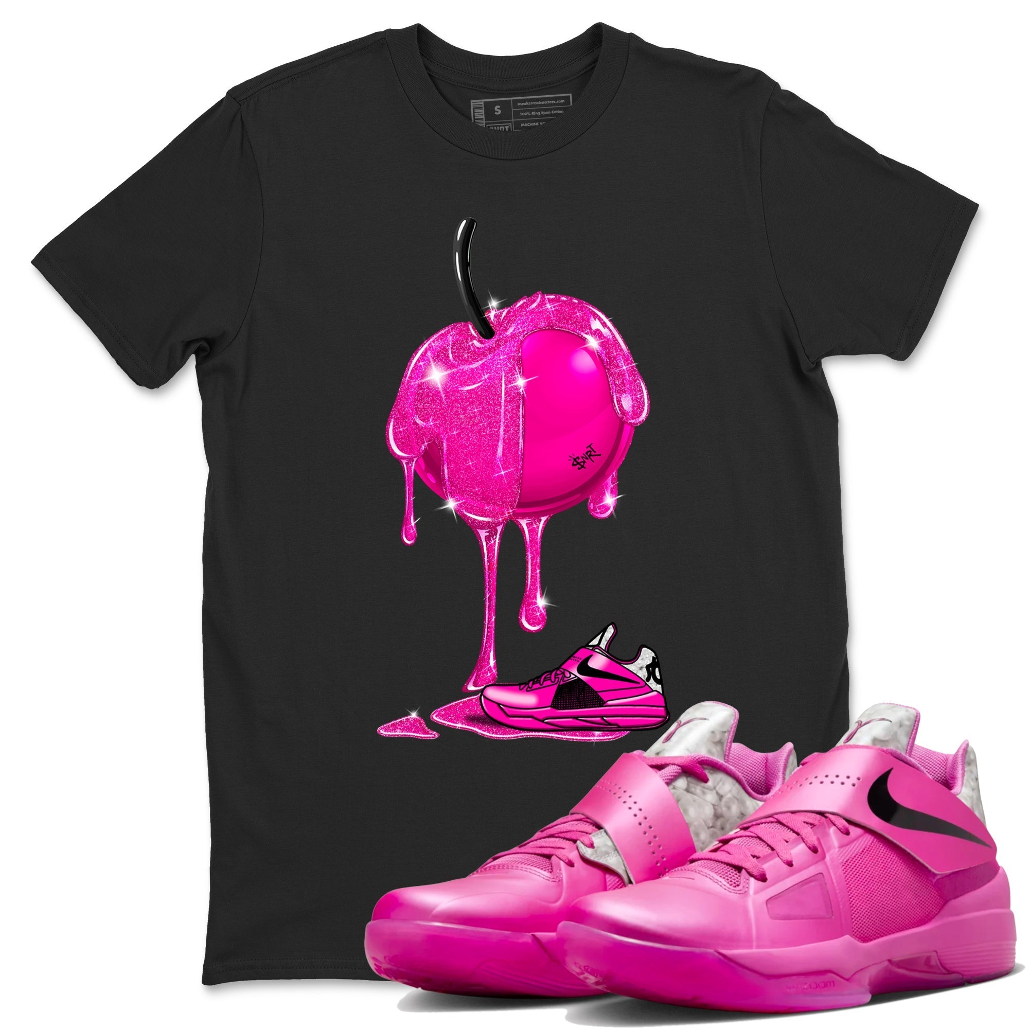Dripping Cherries snkmatch Tees - Nike KD 4 Aunt Pearl