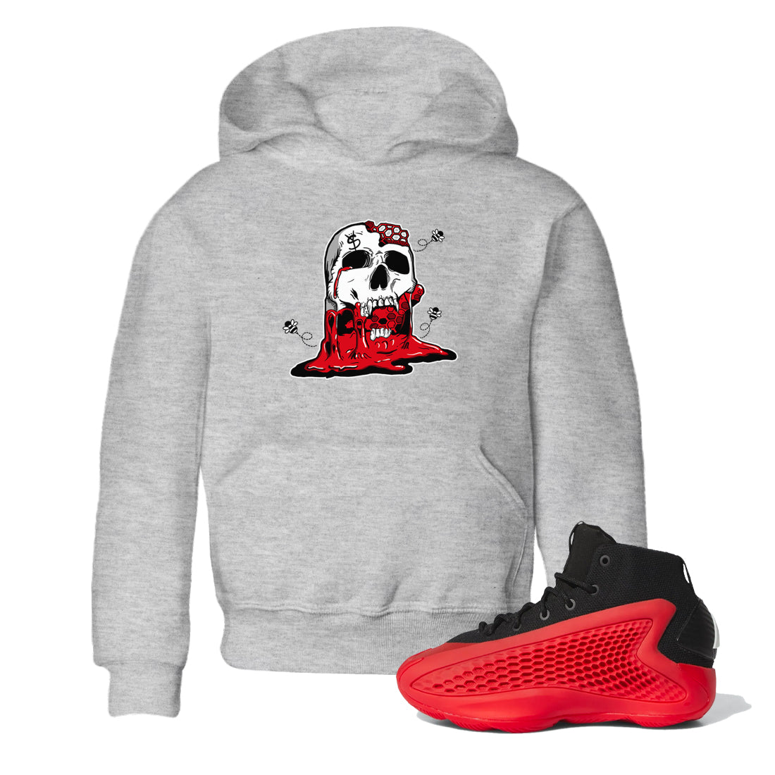 Dripping Honey Skullhead snkmatch Tees Kids - AE 1 Bred