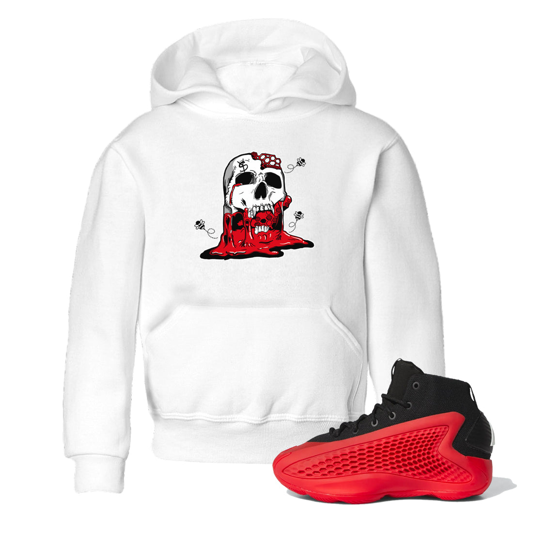 Dripping Honey Skullhead snkmatch Tees Kids - AE 1 Bred