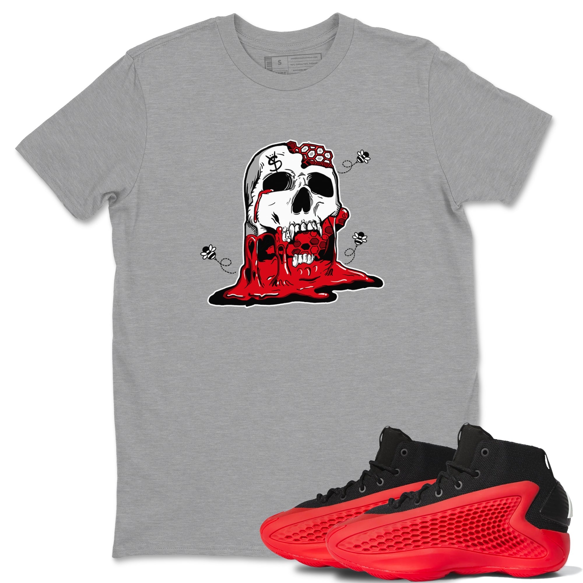 Dripping Honey Skullhead snkmatch Tees - AE 1 Bred