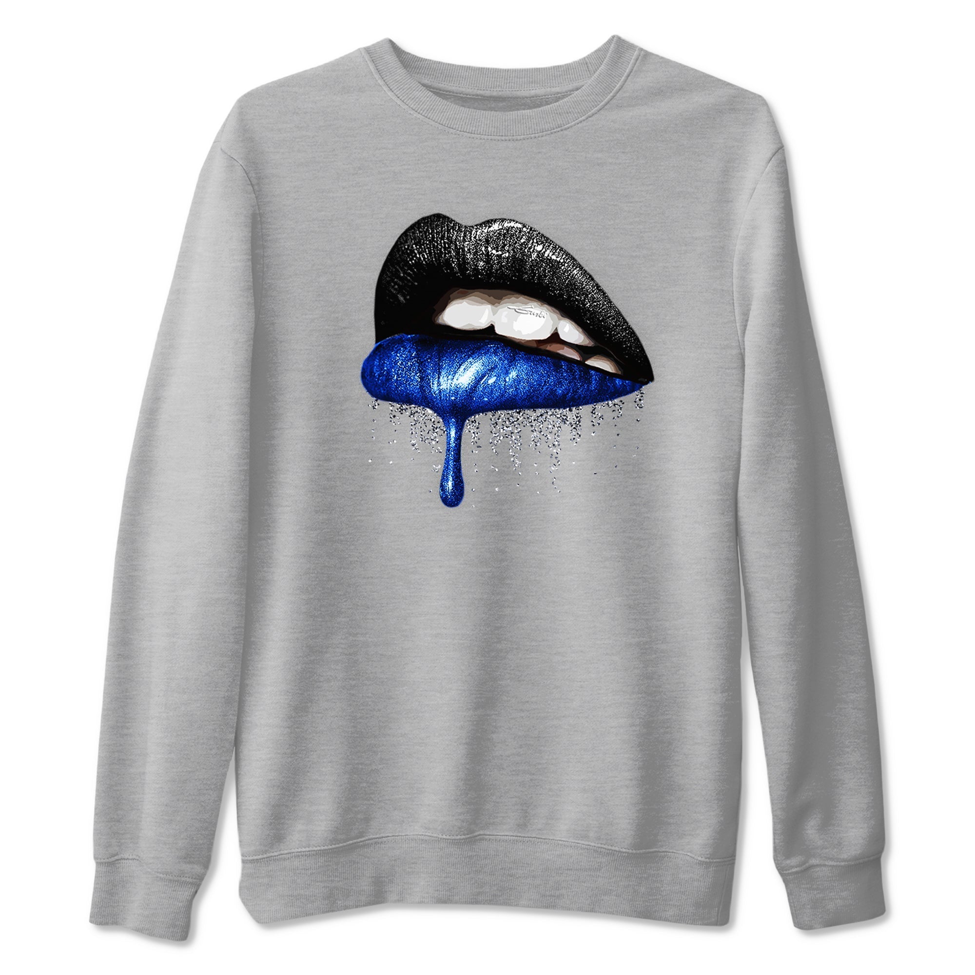 Dripping Lips snkmatch Tees - Air Jordan 1 Game Royal