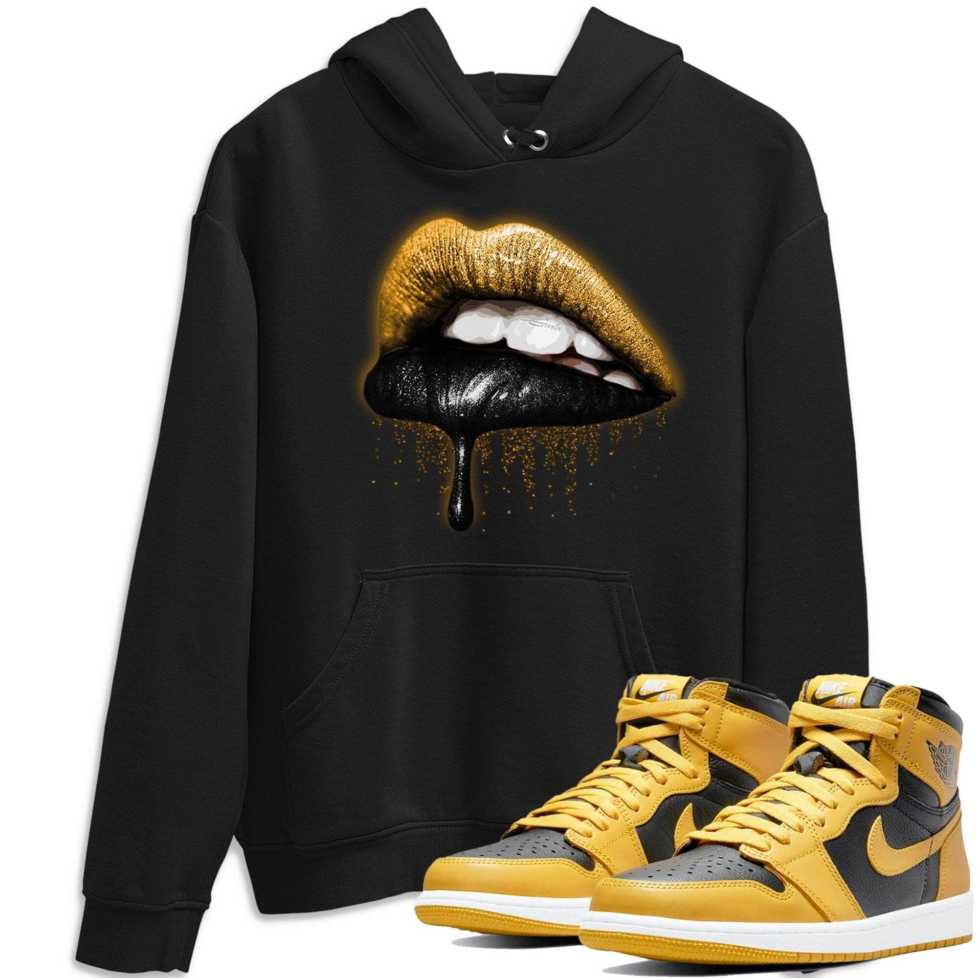 Dripping Lips Unisex Tops - Air Jordan 1 Pollen