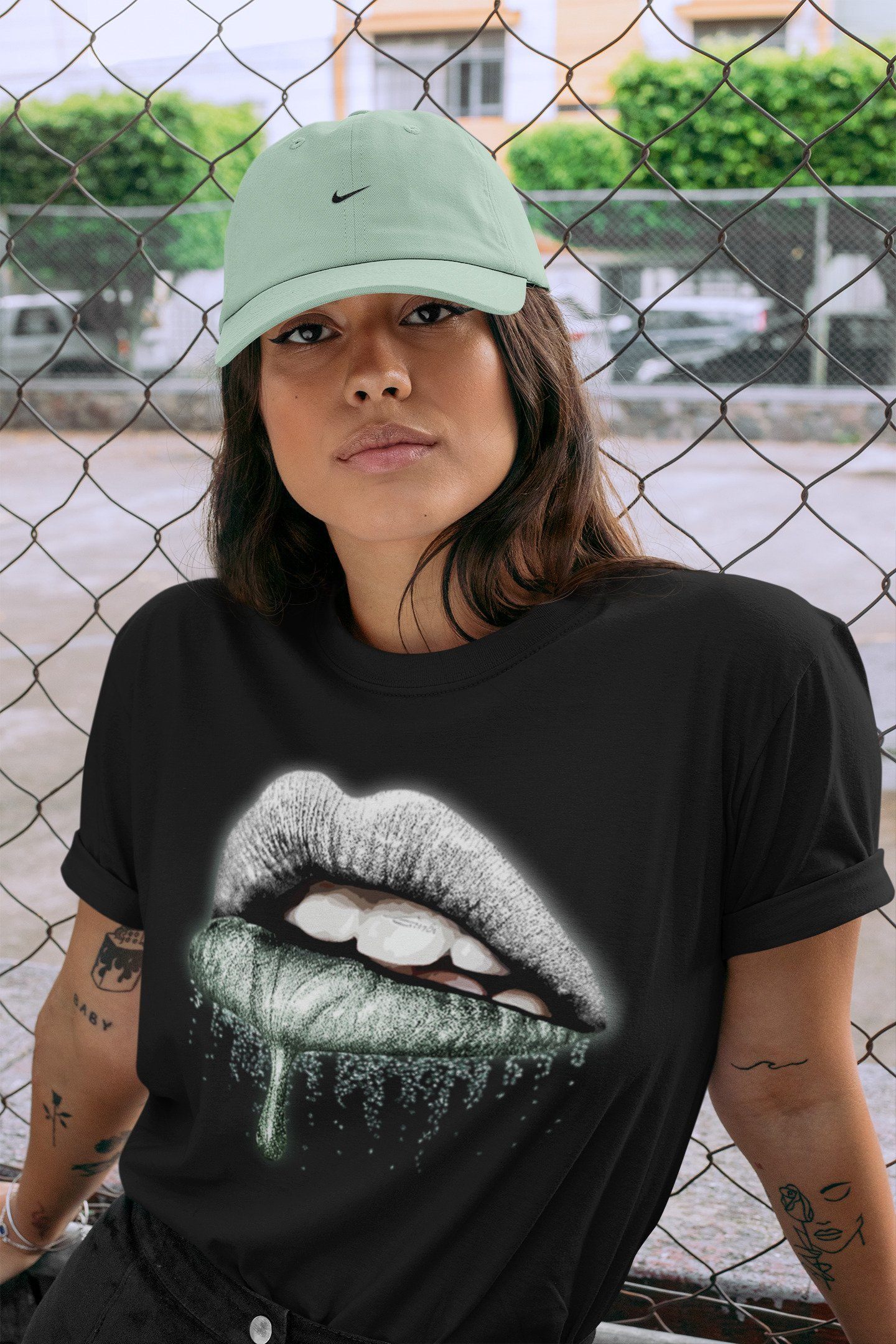 Dripping Lips Unisex Tops - Air Jordan 1 Seafoam
