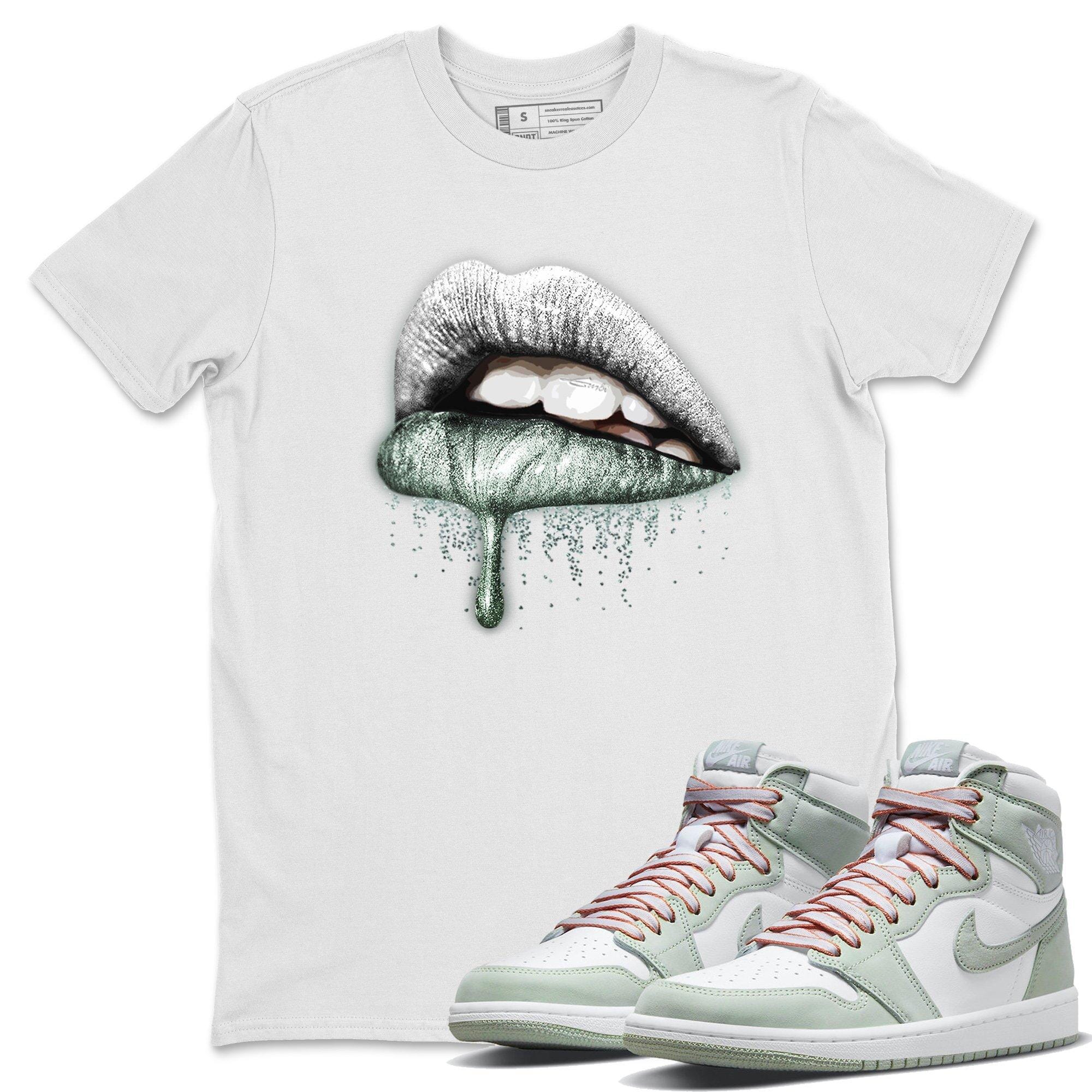 Dripping Lips Unisex Tops - Air Jordan 1 Seafoam