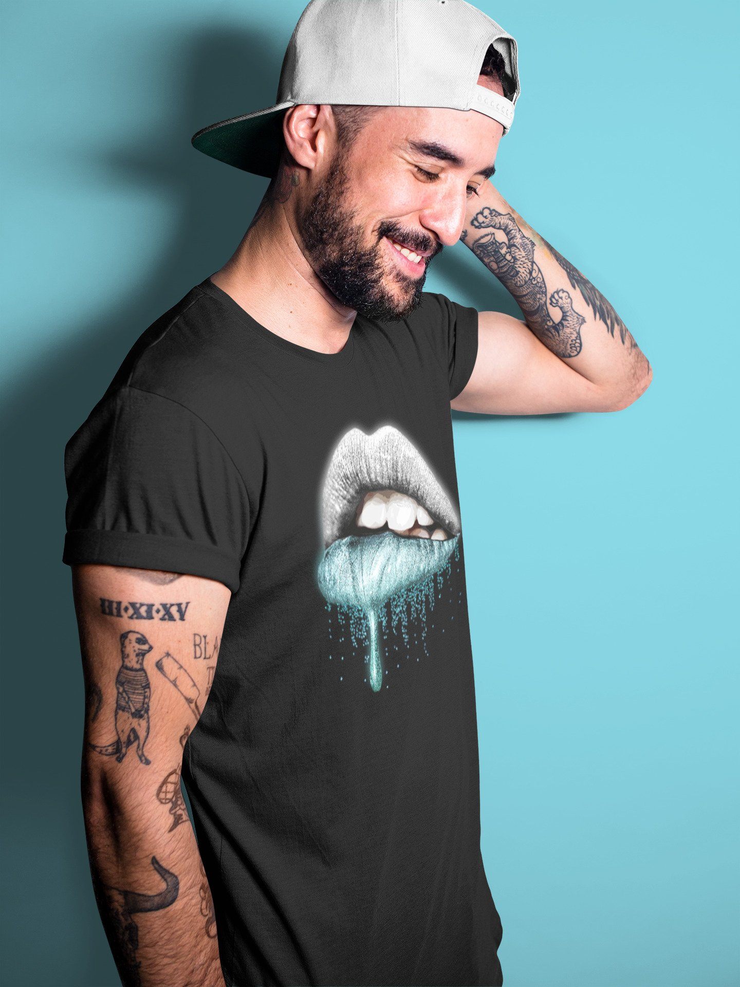 Dripping Lips Unisex Tops - Air Jordan 11 Legend Blue