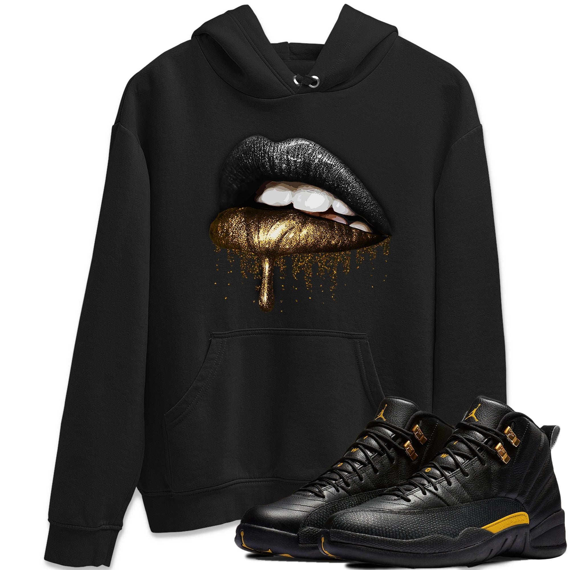 Dripping Lips Unisex Tops - Air Jordan 12 Black Taxi